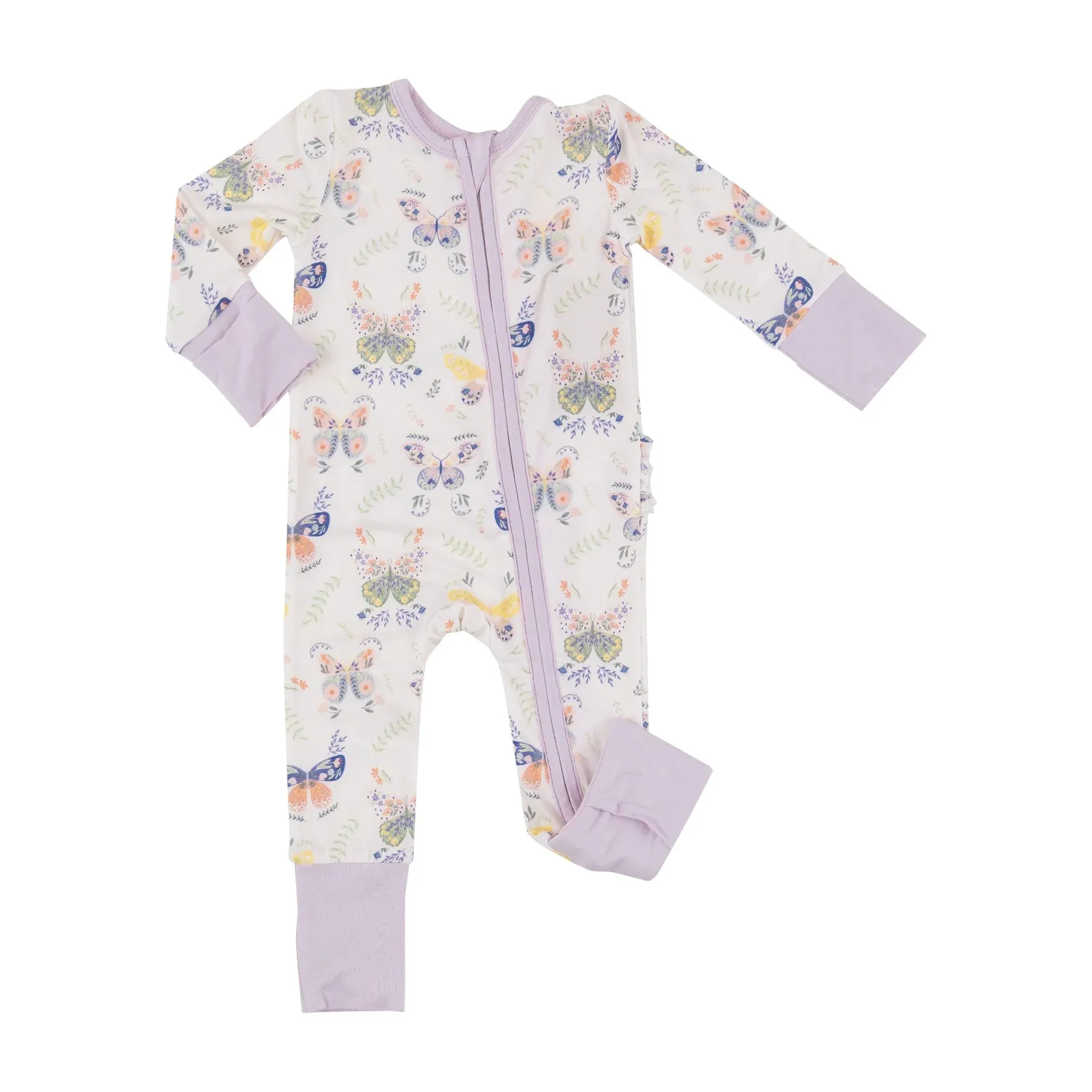 Two Way Zipper Romper - Botany Butterflies | Angel Dear