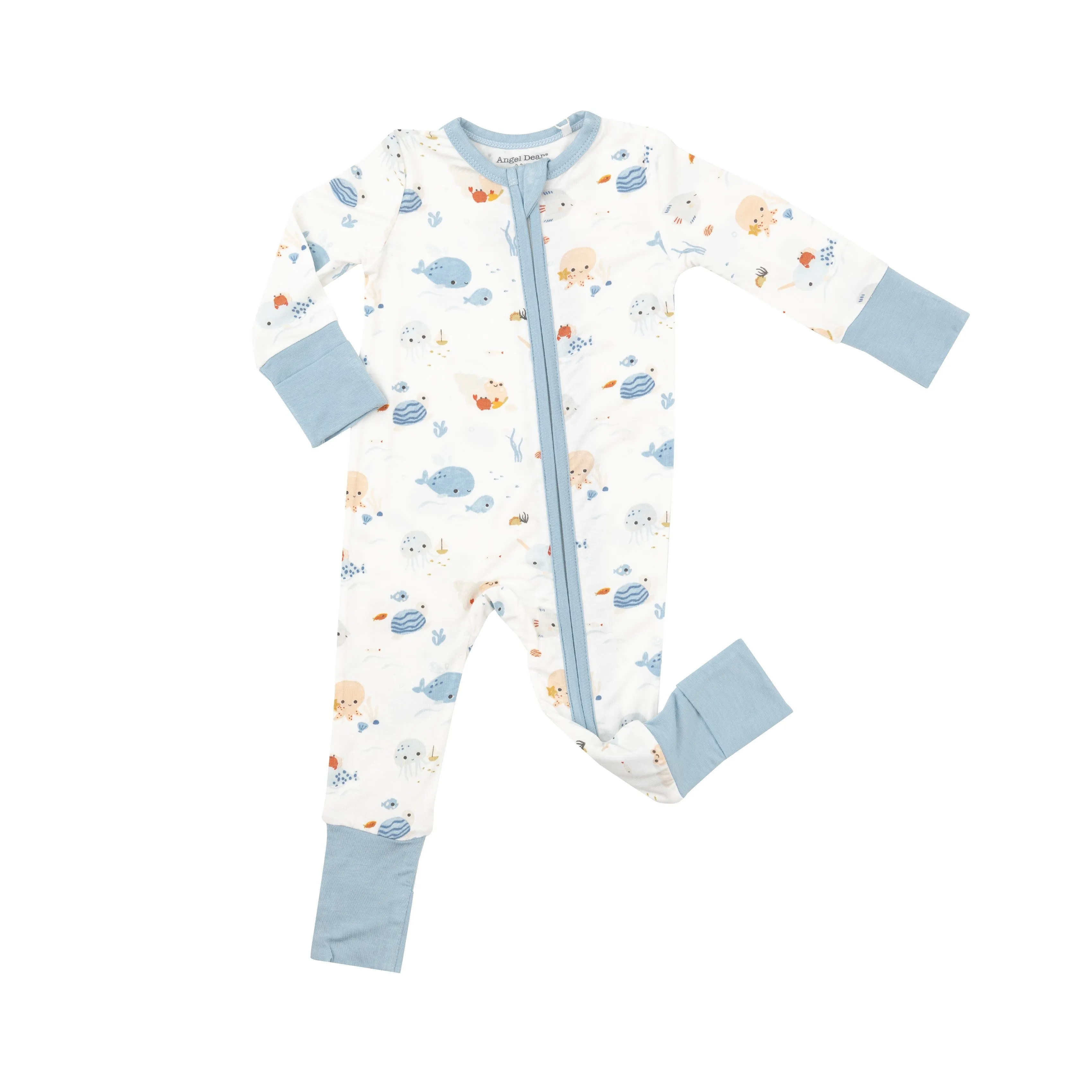 Two Way Zipper Romper - Cute Ocean | Angel Dear