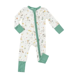 Two Way Zipper Romper - Farm Babies | Angel Dear