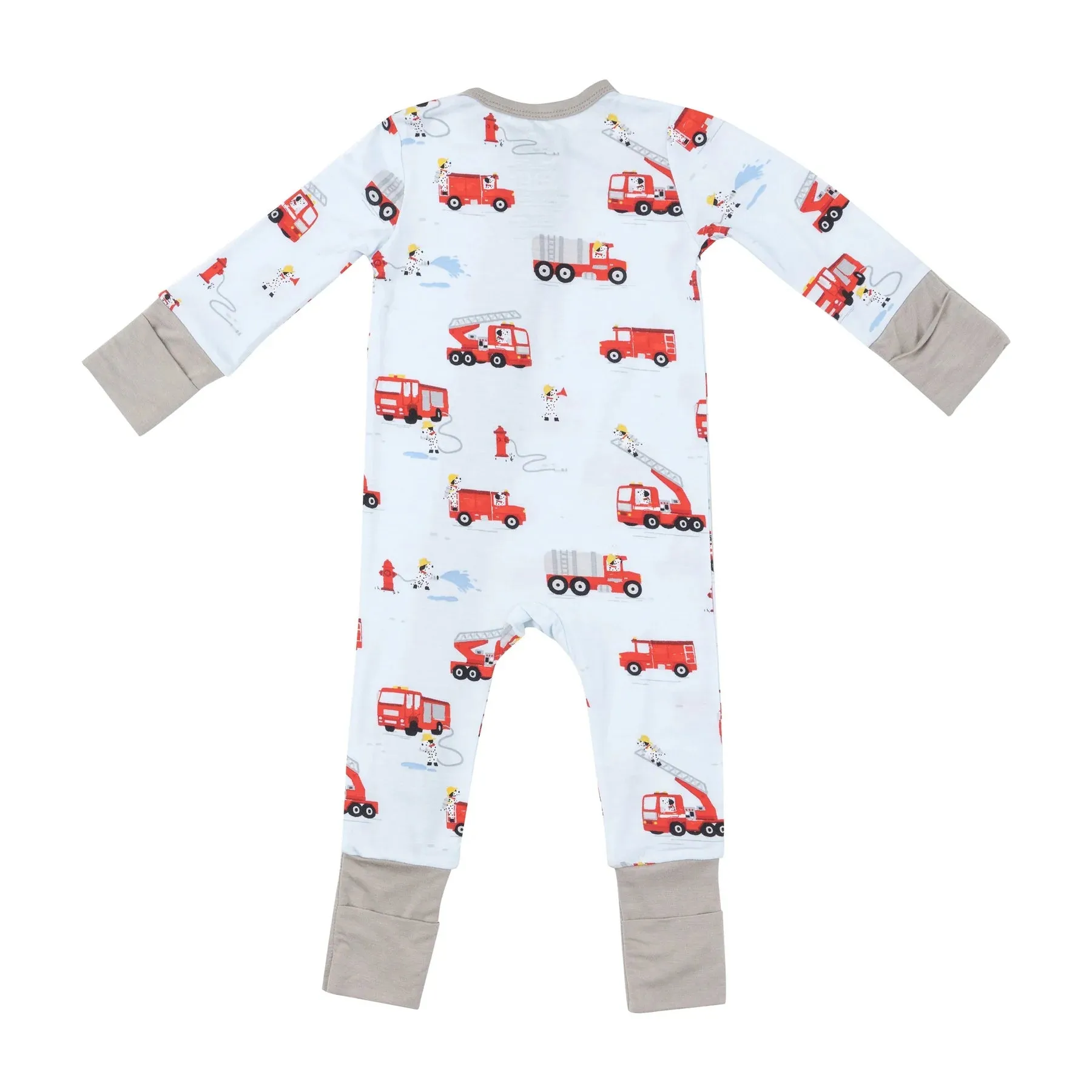 Two Way Zipper Romper - Firetruck Dalmatians | Angel Dear