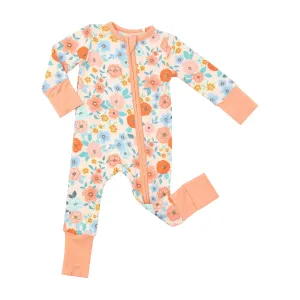 Two Way Zipper Romper - Flower Cart | Angel Dear