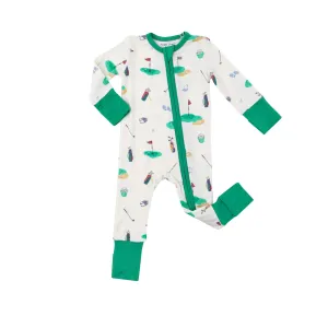 Two Way Zipper Romper - Golf | Angel Dear