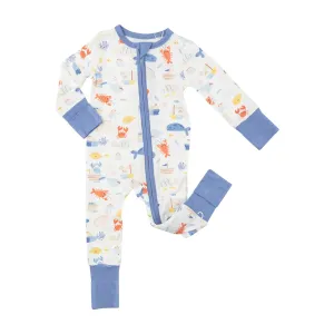 Two Way Zipper Romper - In The Ocean | Angel Dear