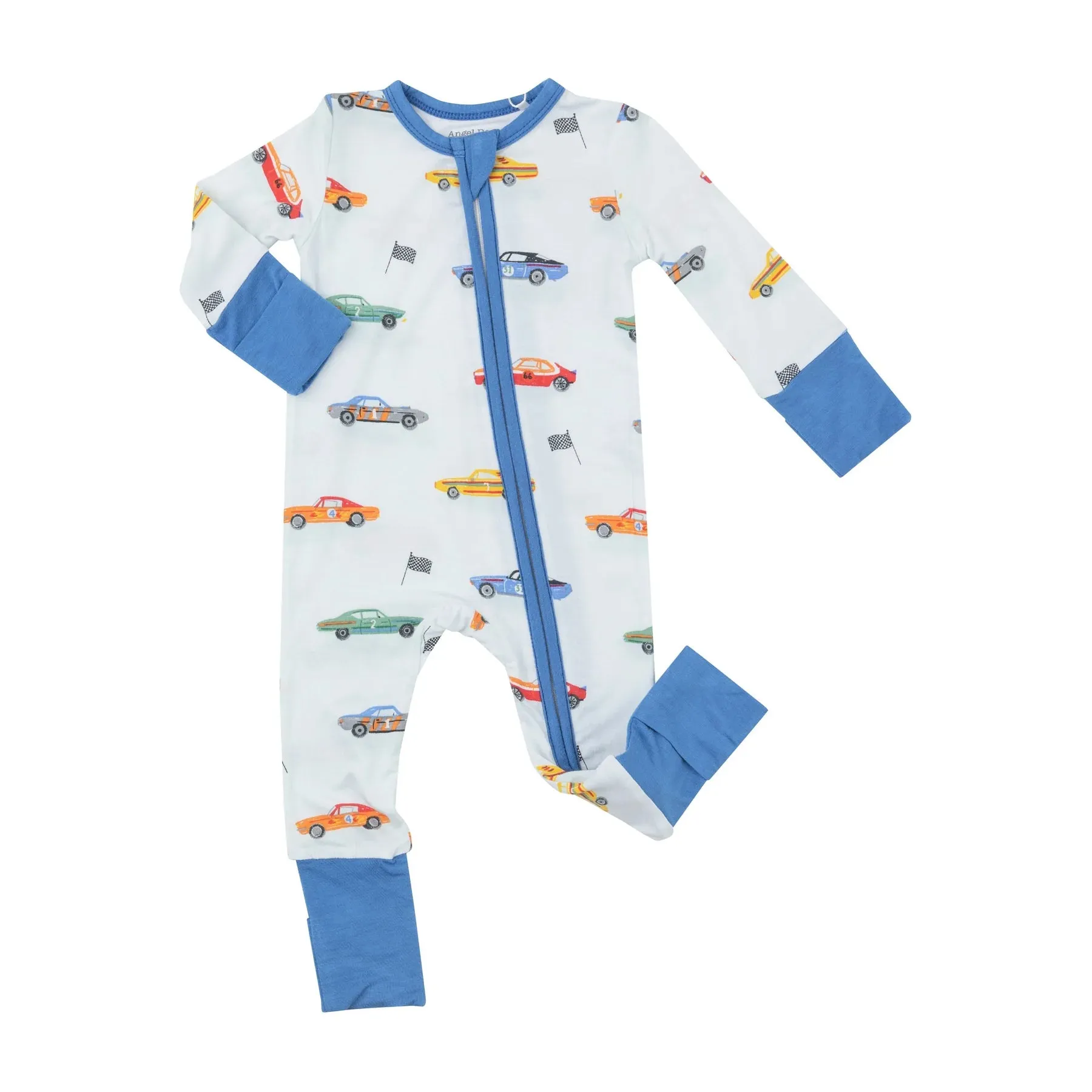 Two Way Zipper Romper - Muscle Cars | Angel Dear