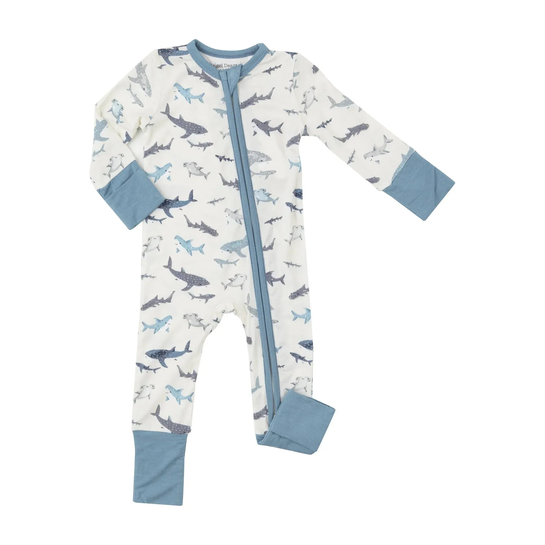Two Way Zipper Romper - Sharks | Angel Dear