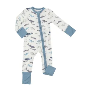 Two Way Zipper Romper - Sharks | Angel Dear