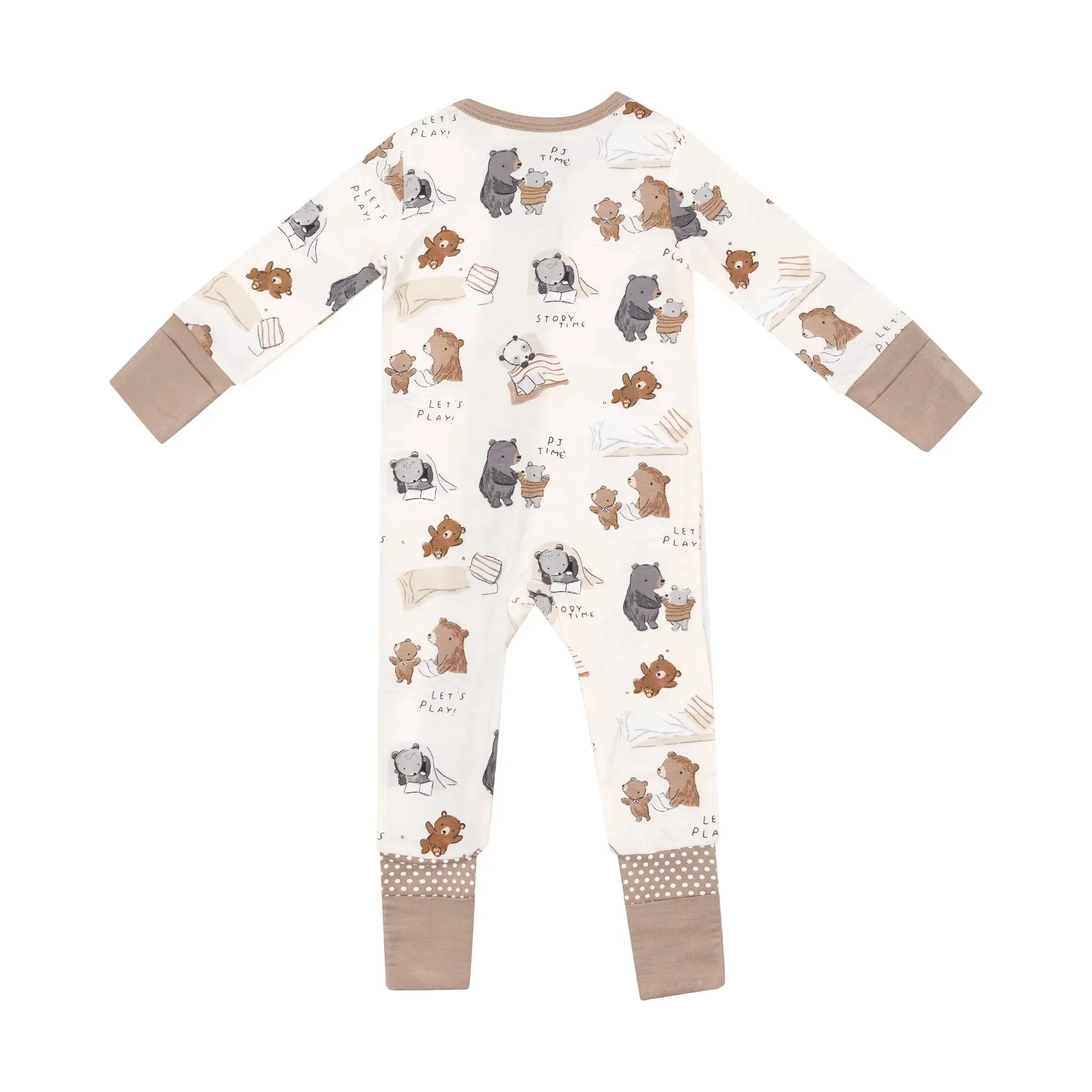 Two Way Zipper Romper - Sleepytime Bears | Angel Dear