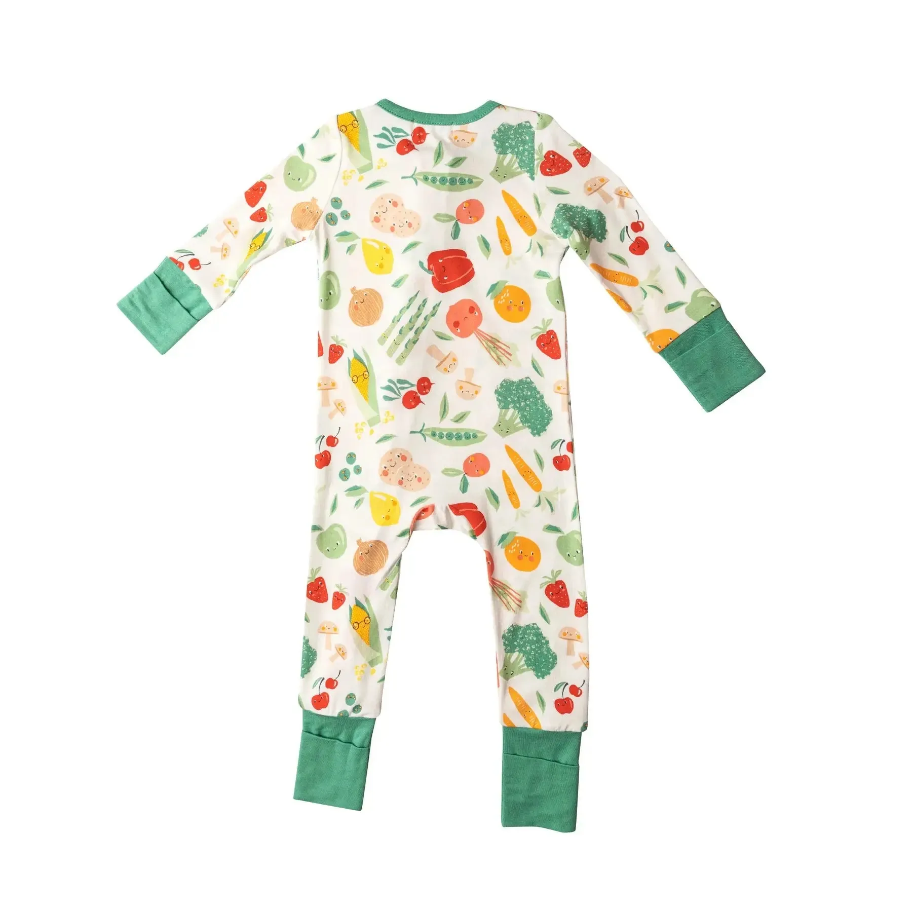 Two Way Zipper Romper - Veggie Life | Angel Dear