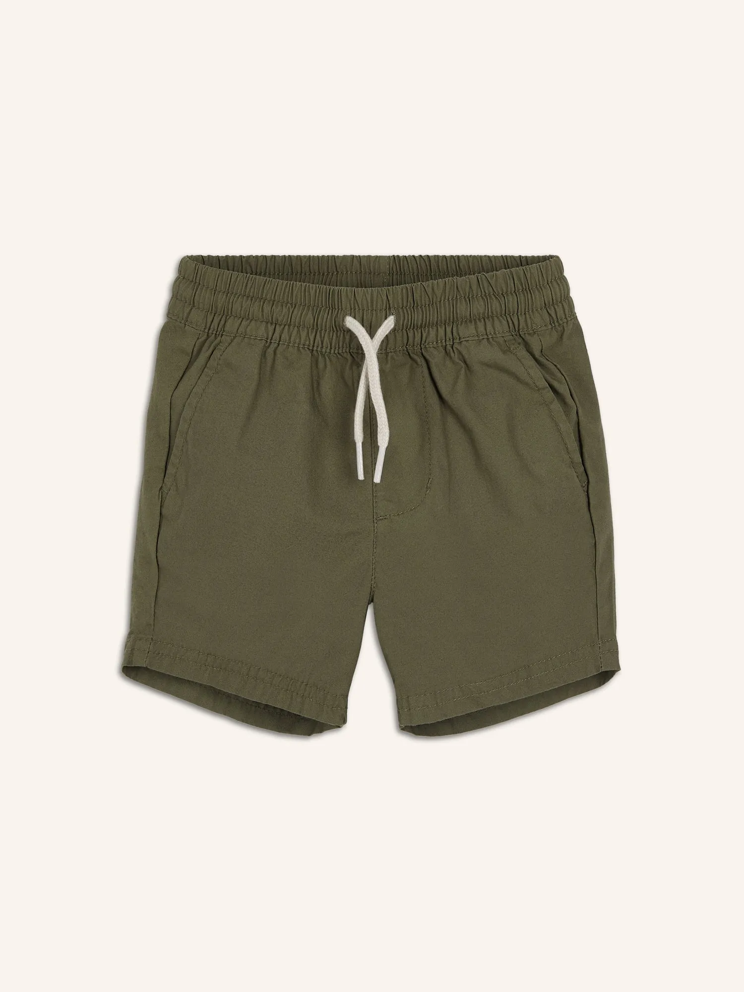 Unisex Cotton Poplin Pull-On Shorts for Toddler