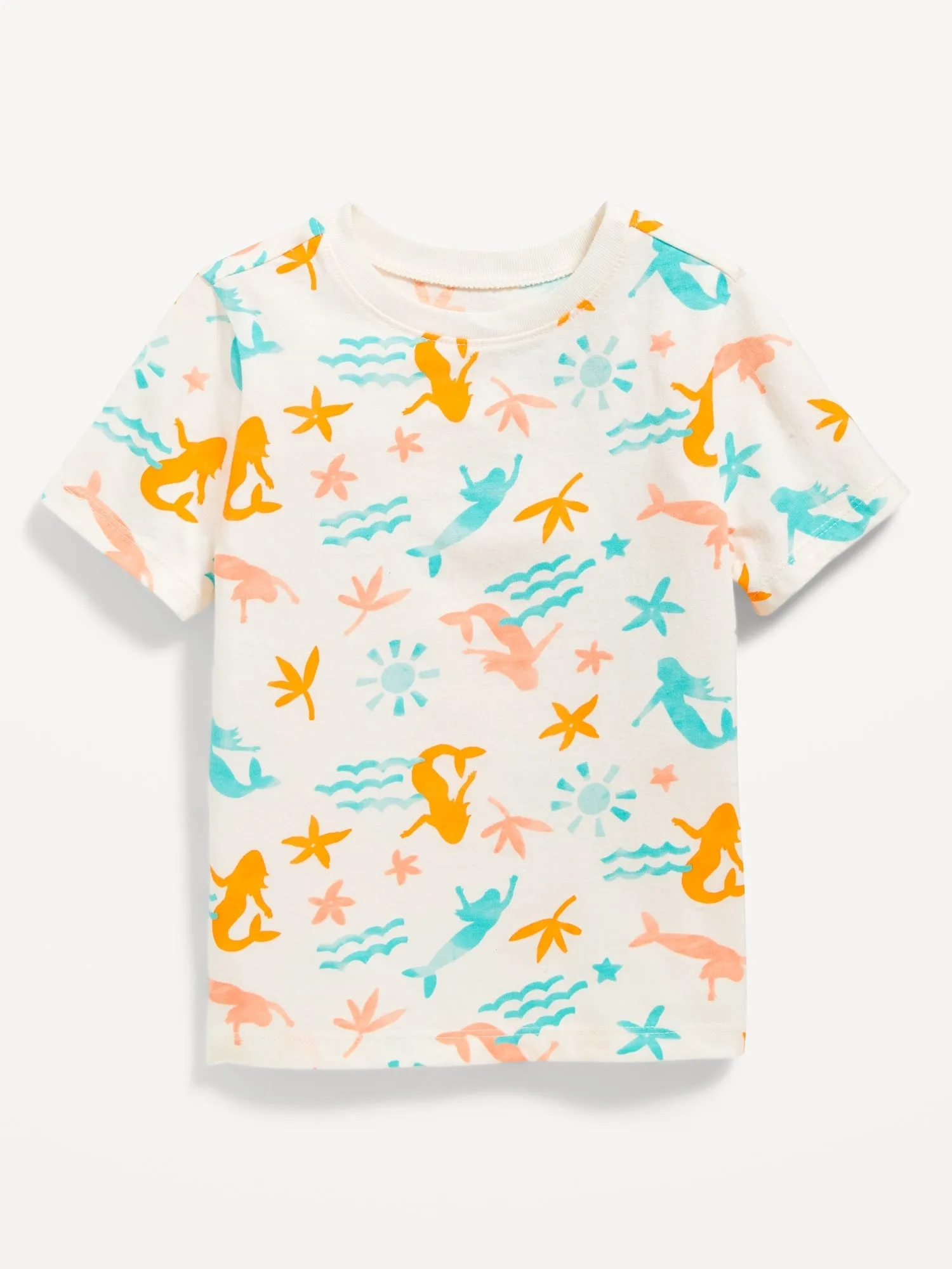 Unisex Printed Crew-Neck T-Shirt for Toddler