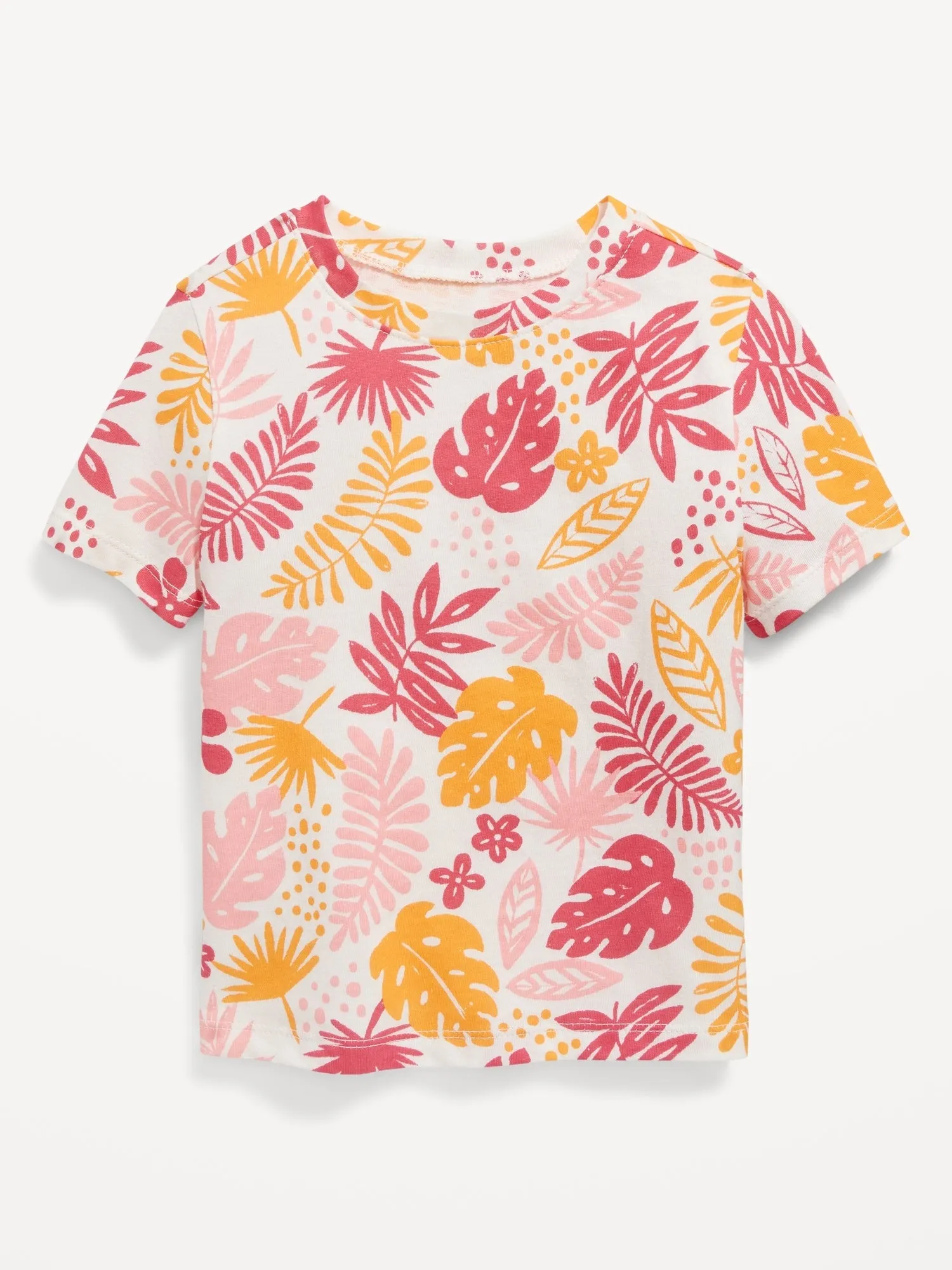Unisex Printed Crew-Neck T-Shirt for Toddler