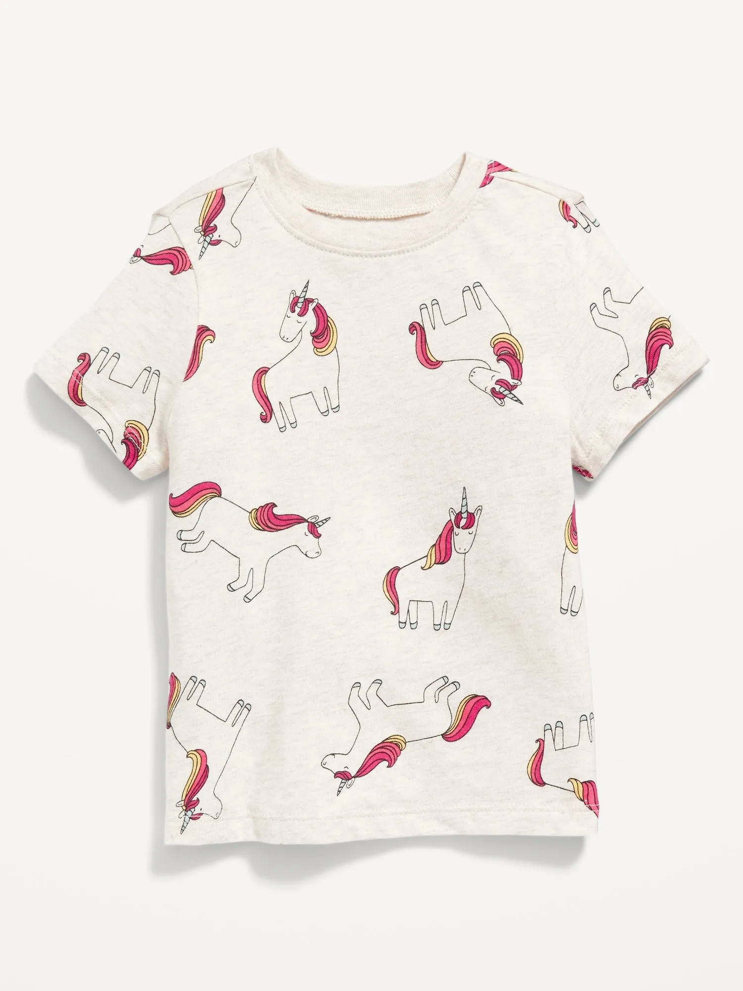 Unisex Printed Crew-Neck T-Shirt for Toddler