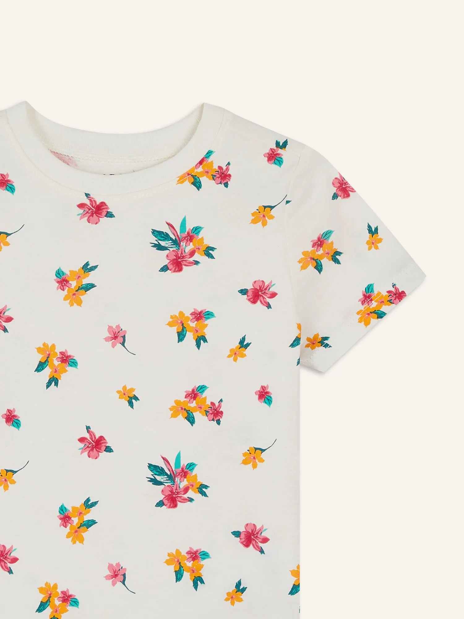 Unisex Printed Crew-Neck T-Shirt for Toddler