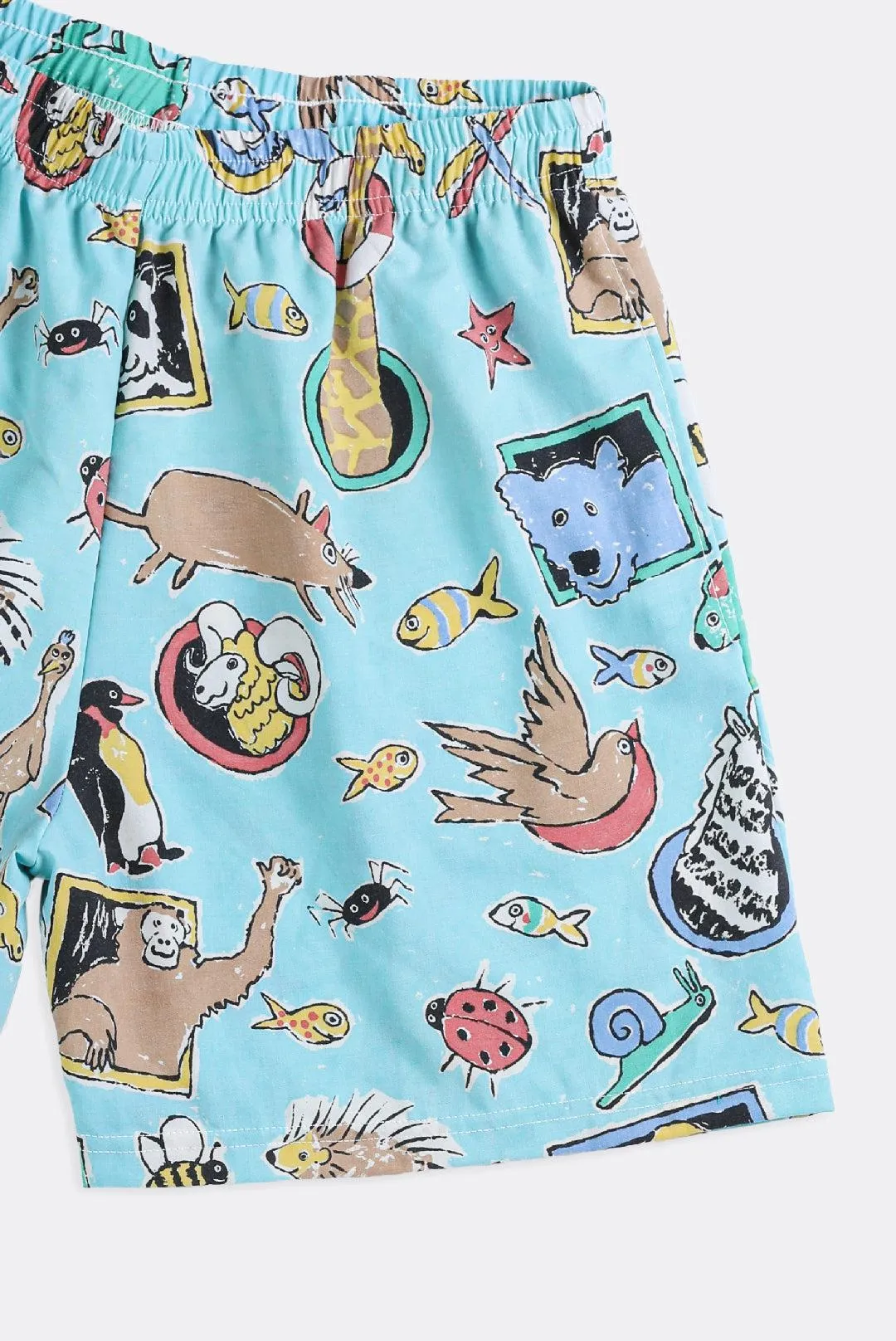 Unisex Rework Animal Print Boxer Shorts - XS, L Frankie