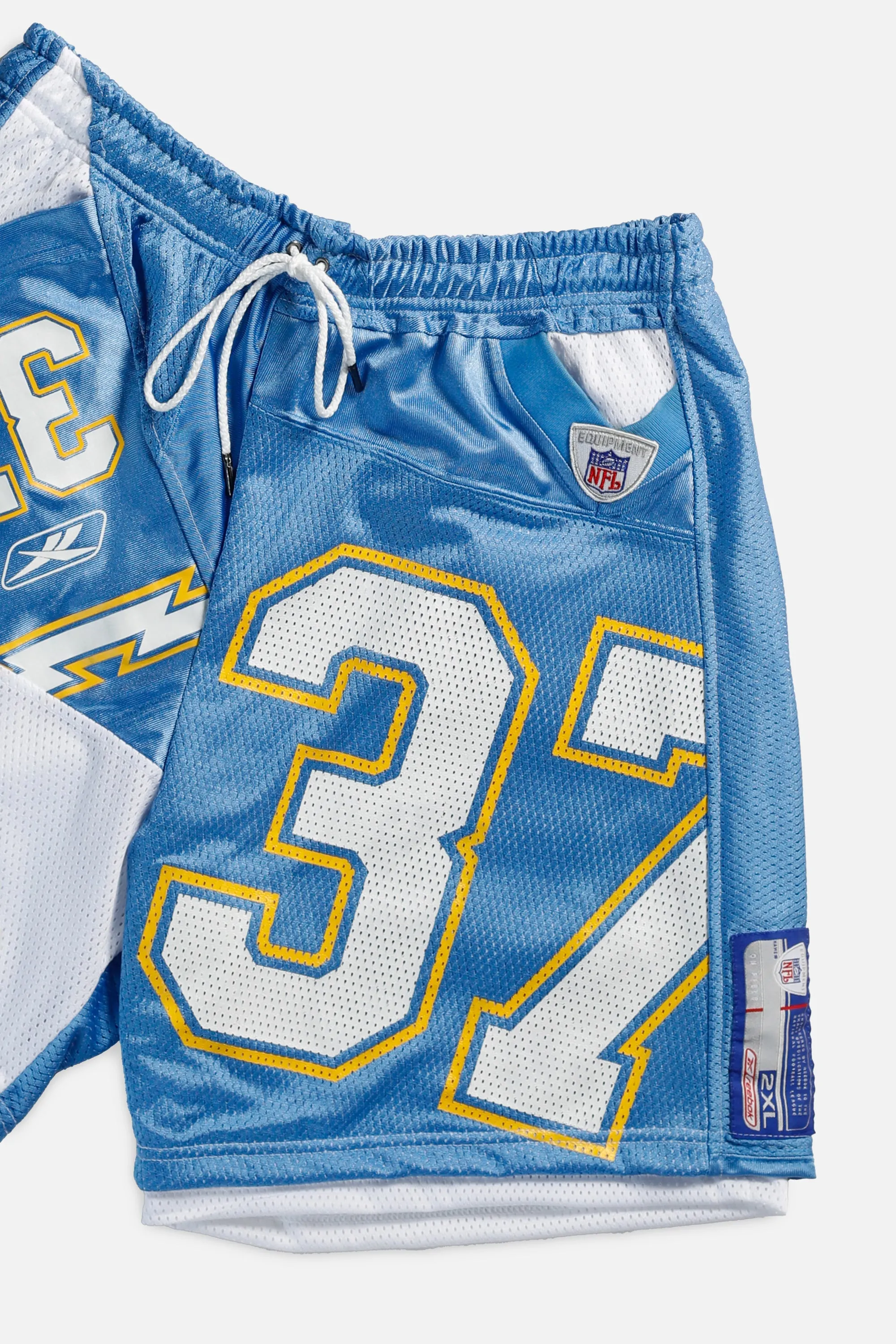 Unisex Rework Chargers Jersey Shorts - L Frankie