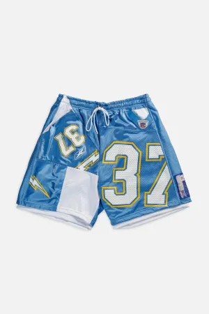 Unisex Rework Chargers Jersey Shorts - L Frankie