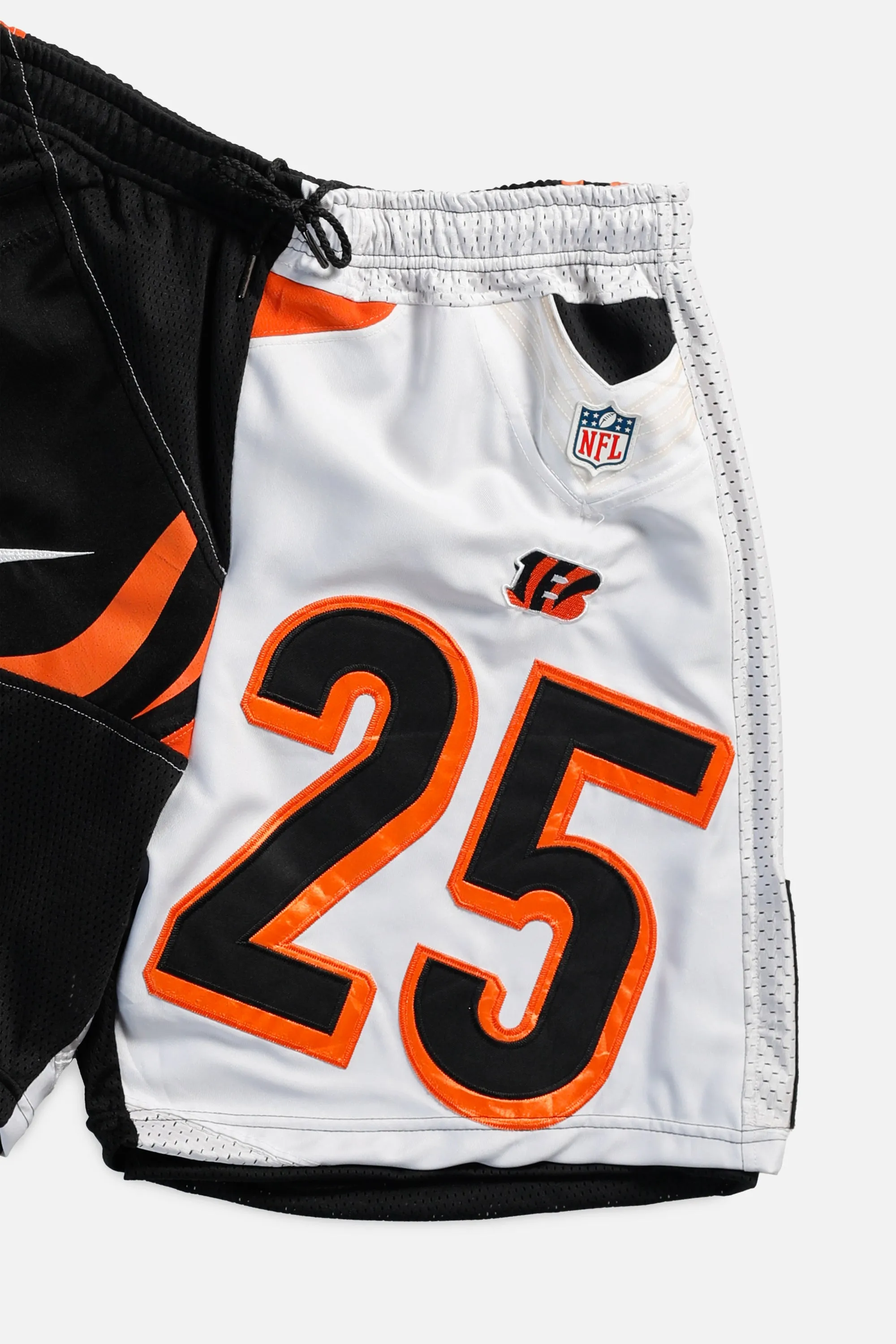 Unisex Rework Cincinnati Bengals Jersey Shorts - M Frankie