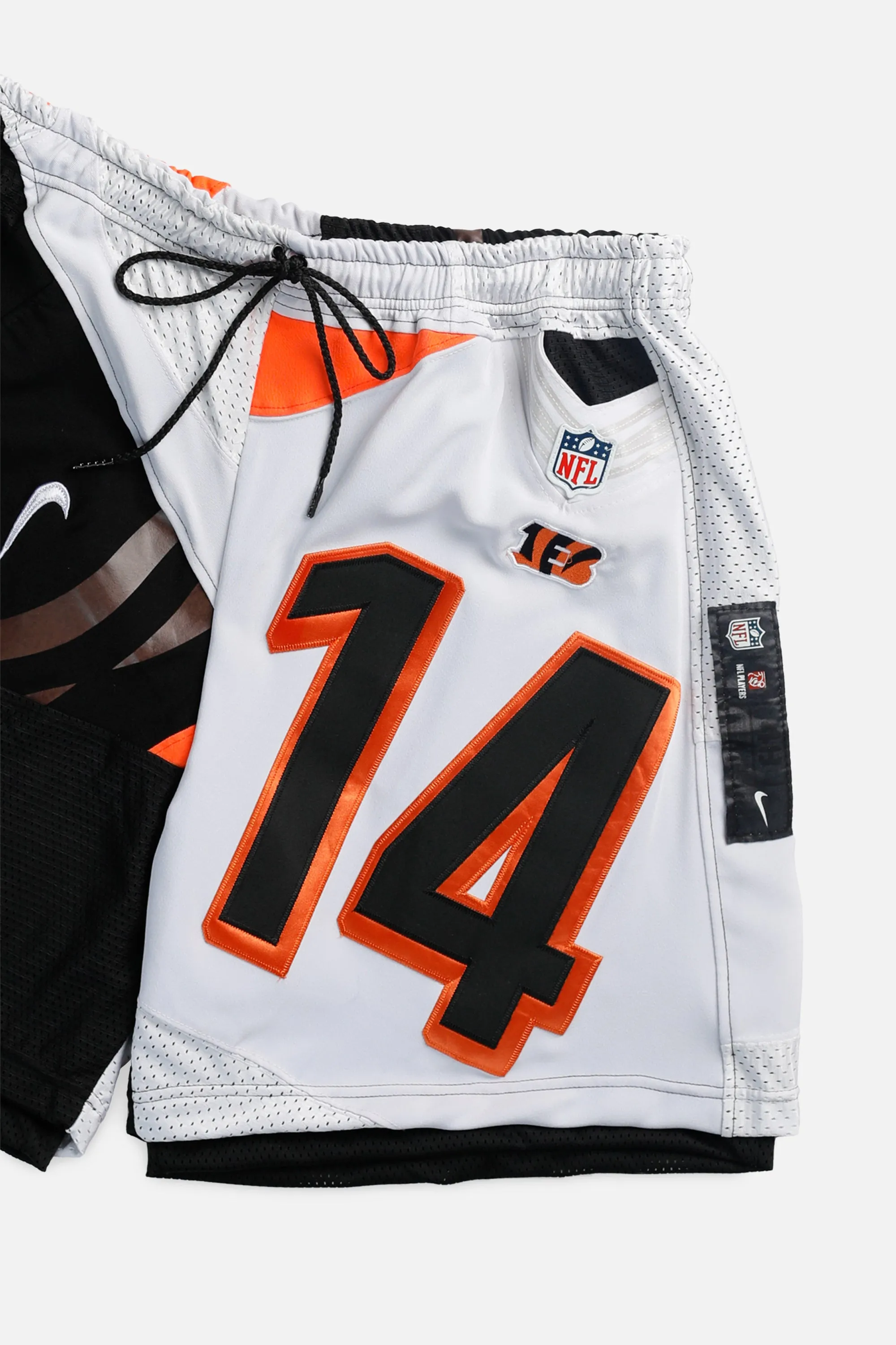 Unisex Rework Cincinnati Bengals NFL Jersey Shorts - XL Frankie