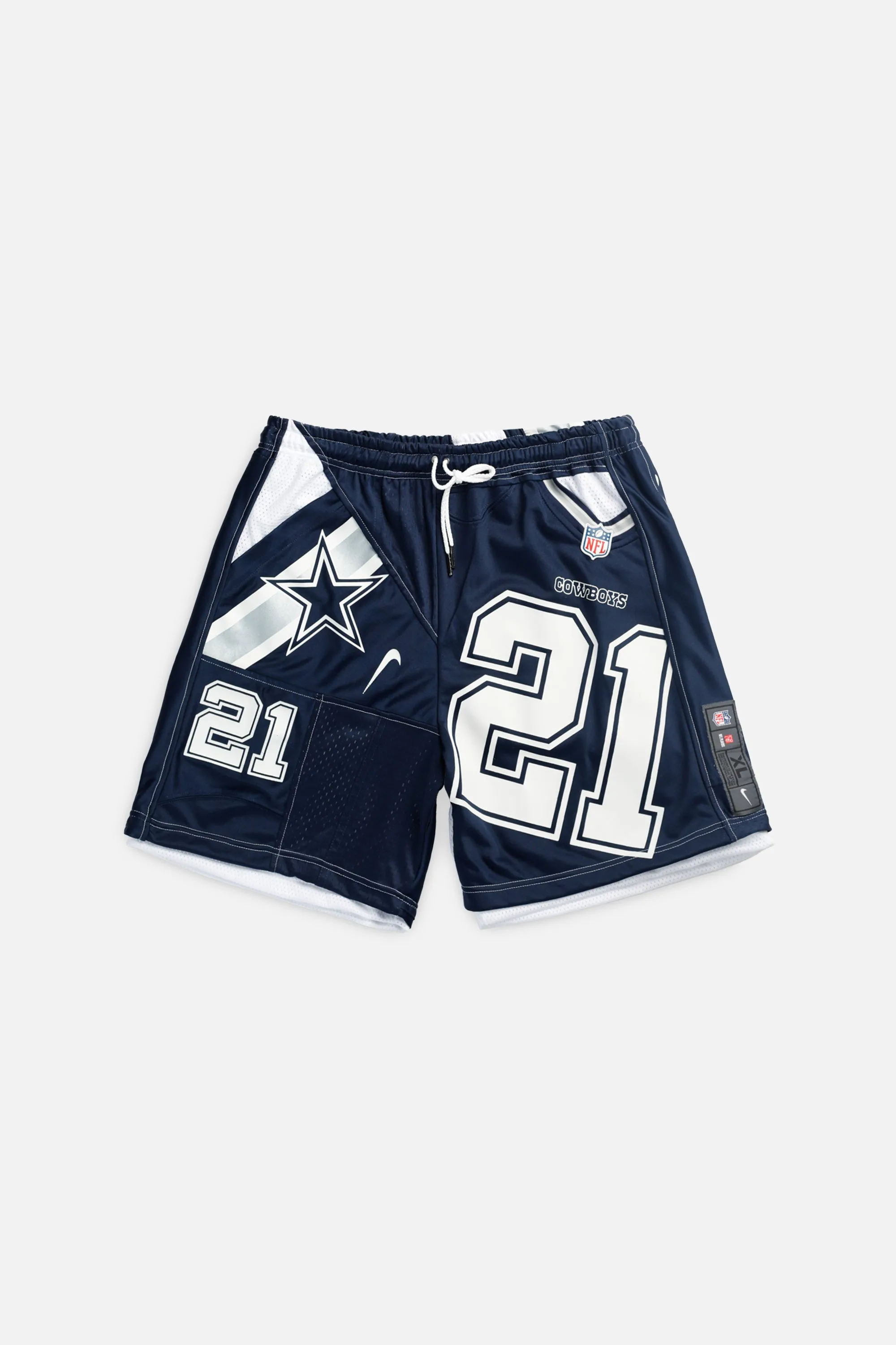 Unisex Rework Dallas Cowboys NFL Jersey Shorts - L Frankie
