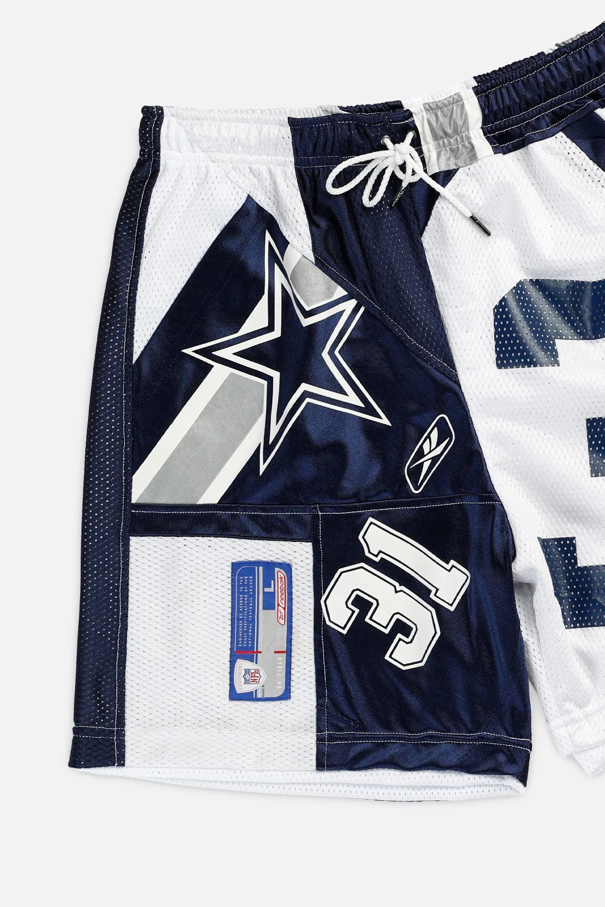 Unisex Rework Dallas Cowboys NFL Jersey Shorts - L Frankie