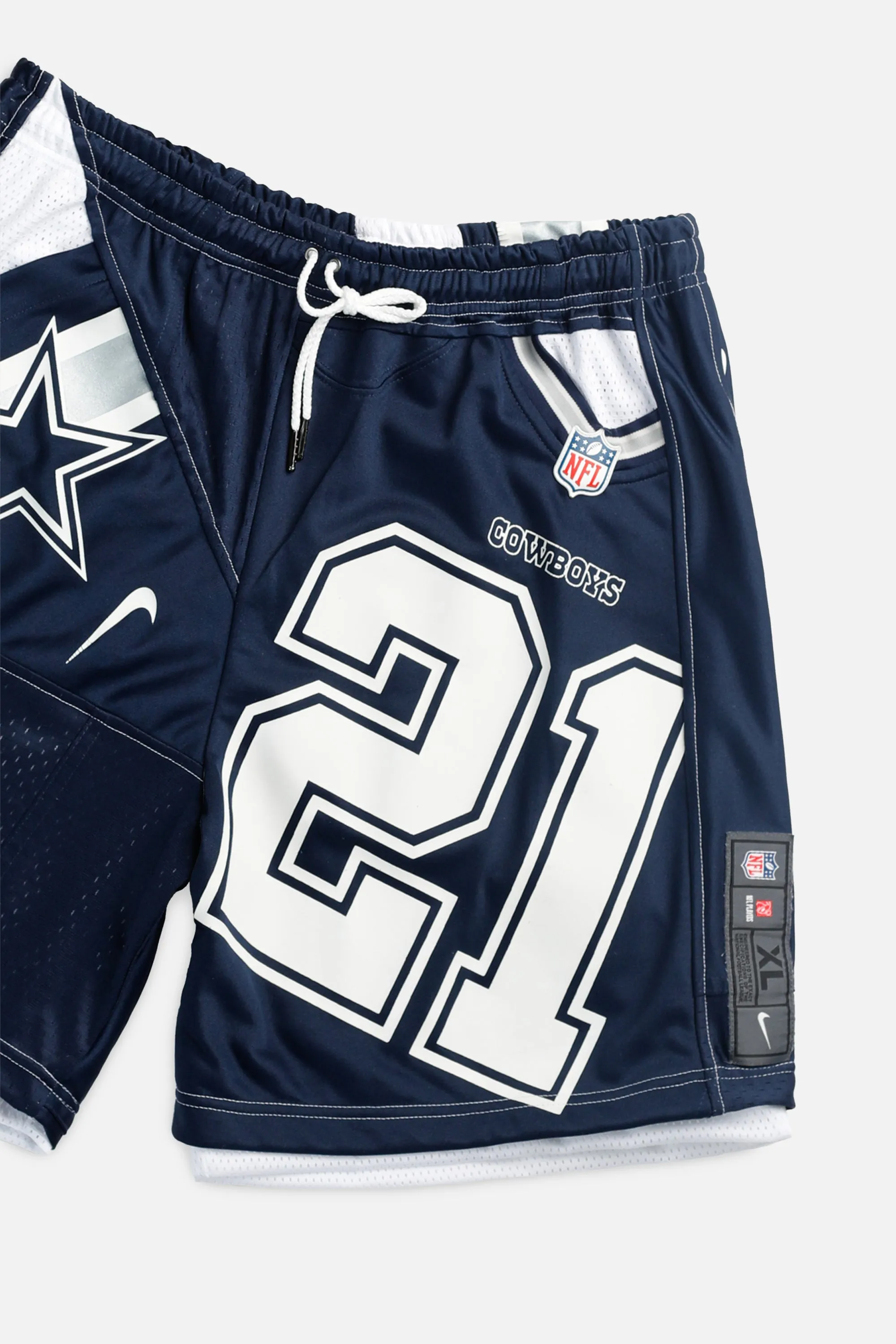 Unisex Rework Dallas Cowboys NFL Jersey Shorts - L Frankie