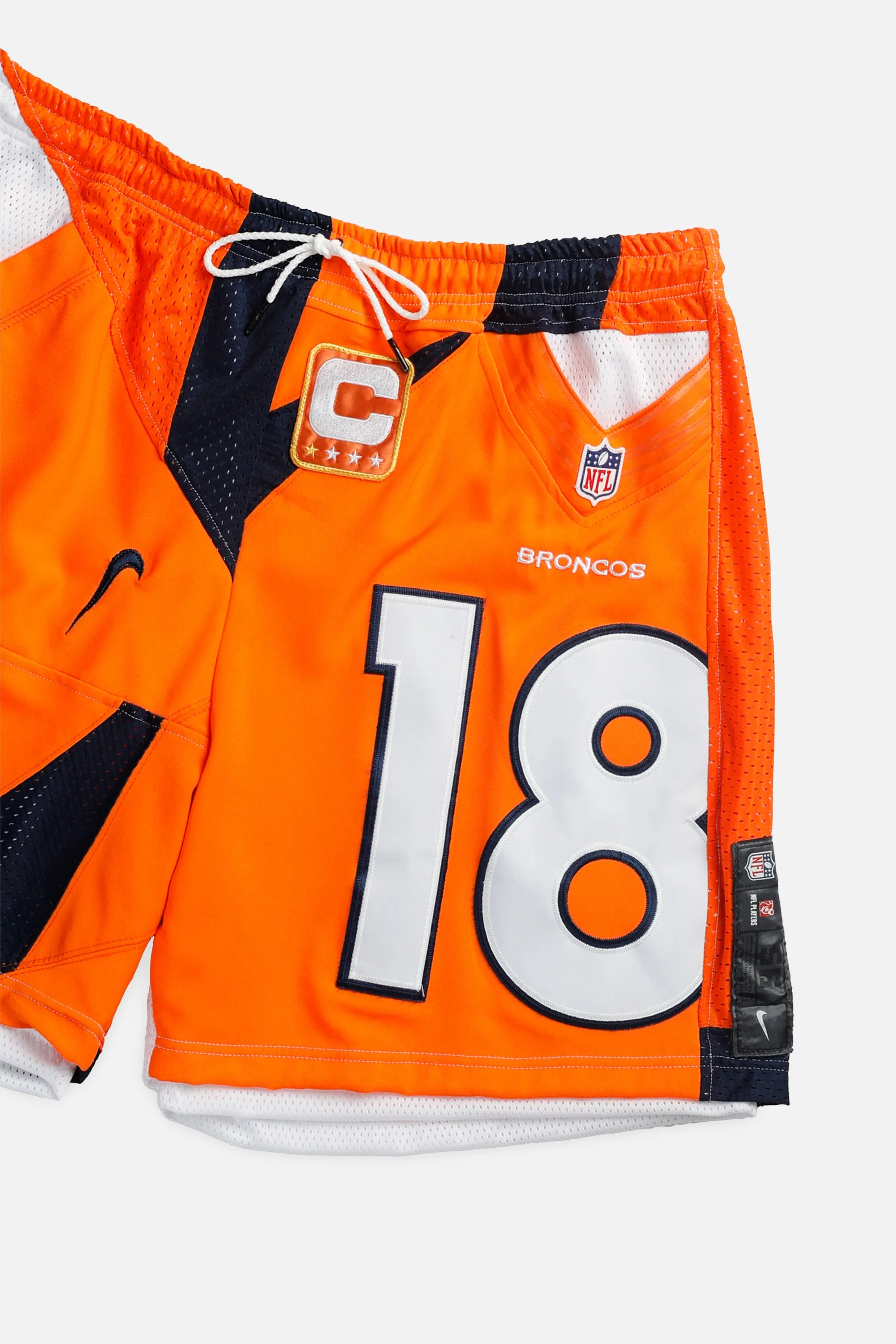 Unisex Rework Denver Broncos NFL Jersey Shorts - XXL Frankie