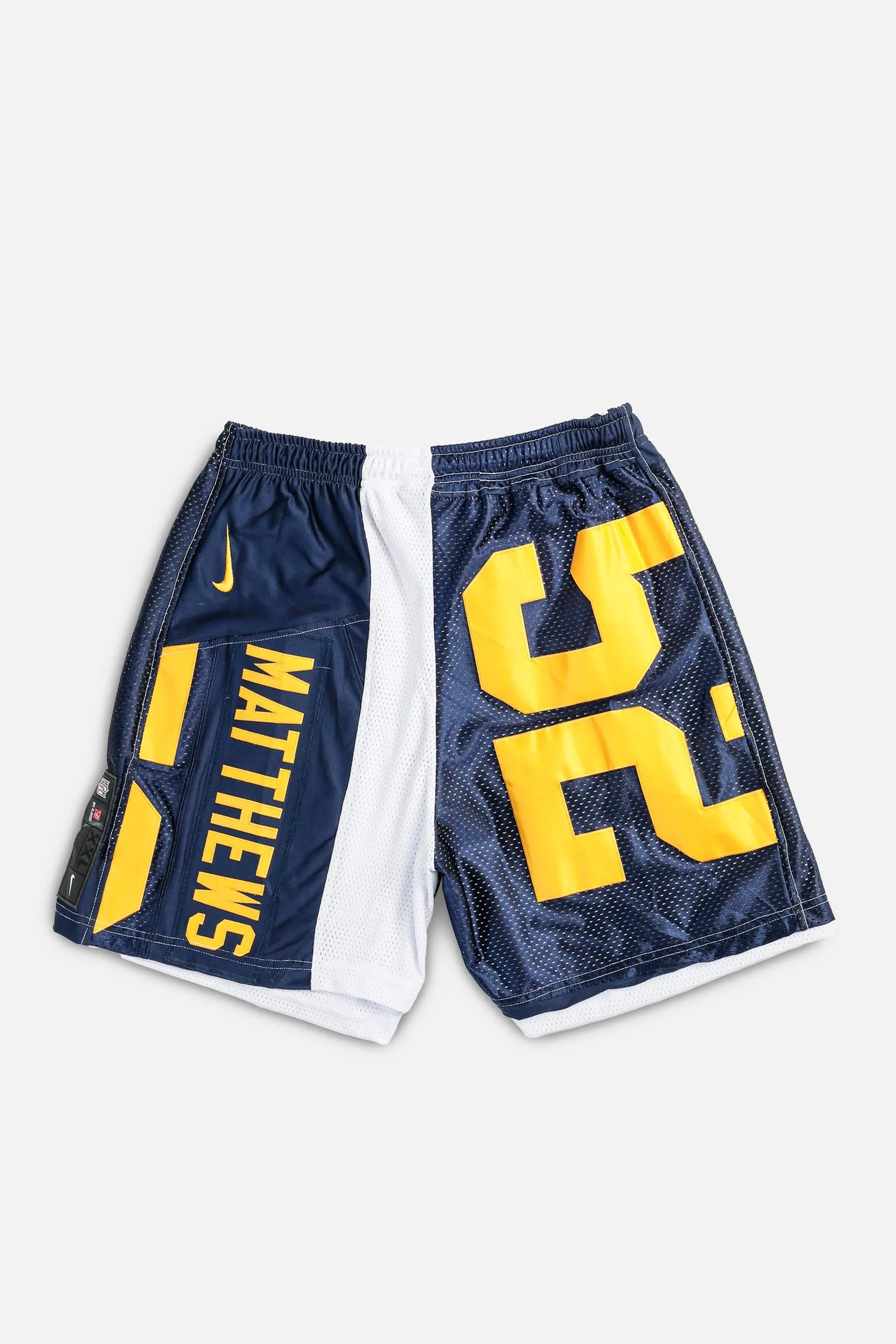 Unisex Rework Green Bay Packers NFL Jersey Shorts - L Frankie