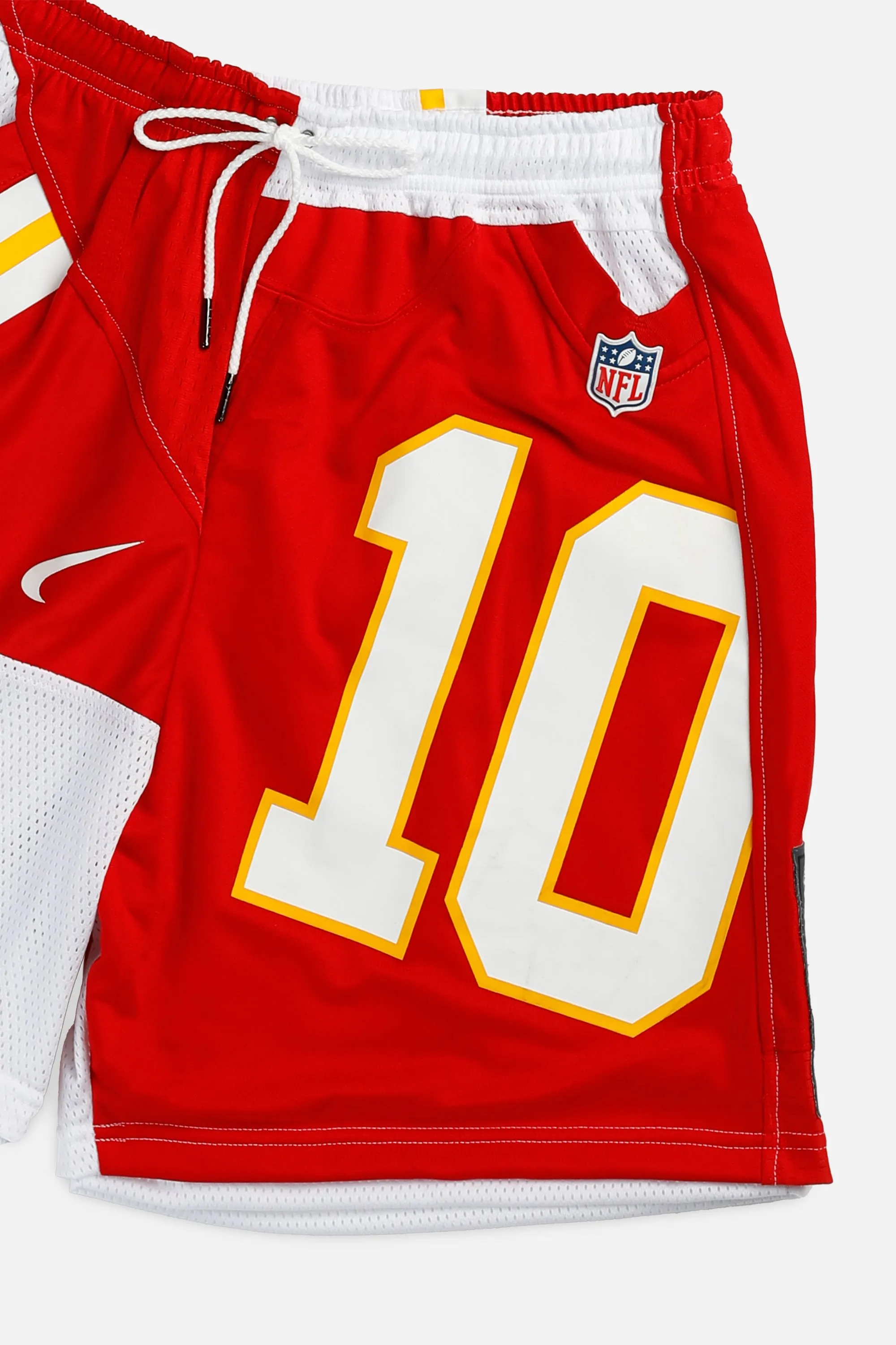 Unisex Rework Kansas City Chiefs NFL Jersey Shorts - L Frankie