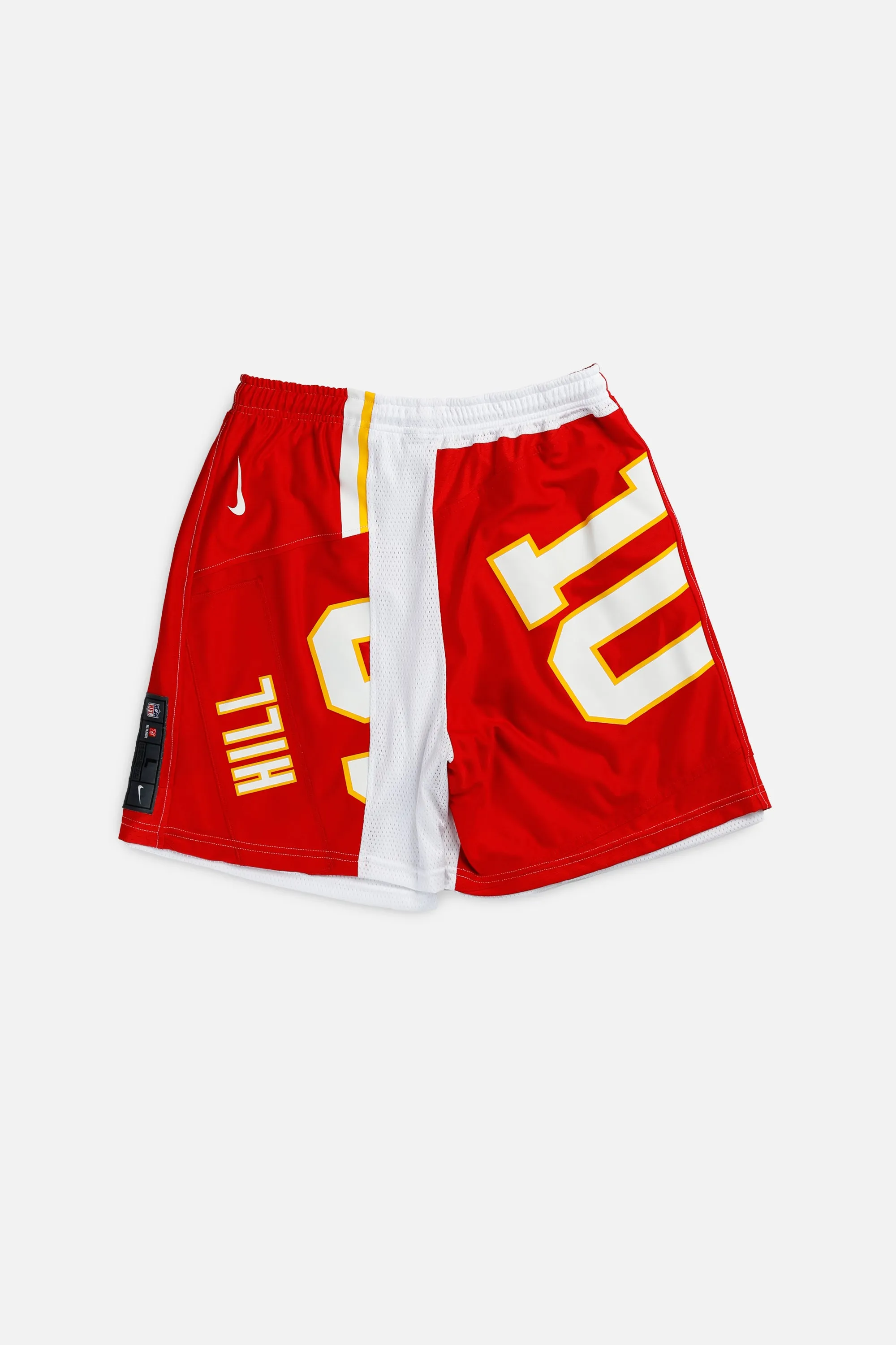 Unisex Rework Kansas City Chiefs NFL Jersey Shorts - L Frankie