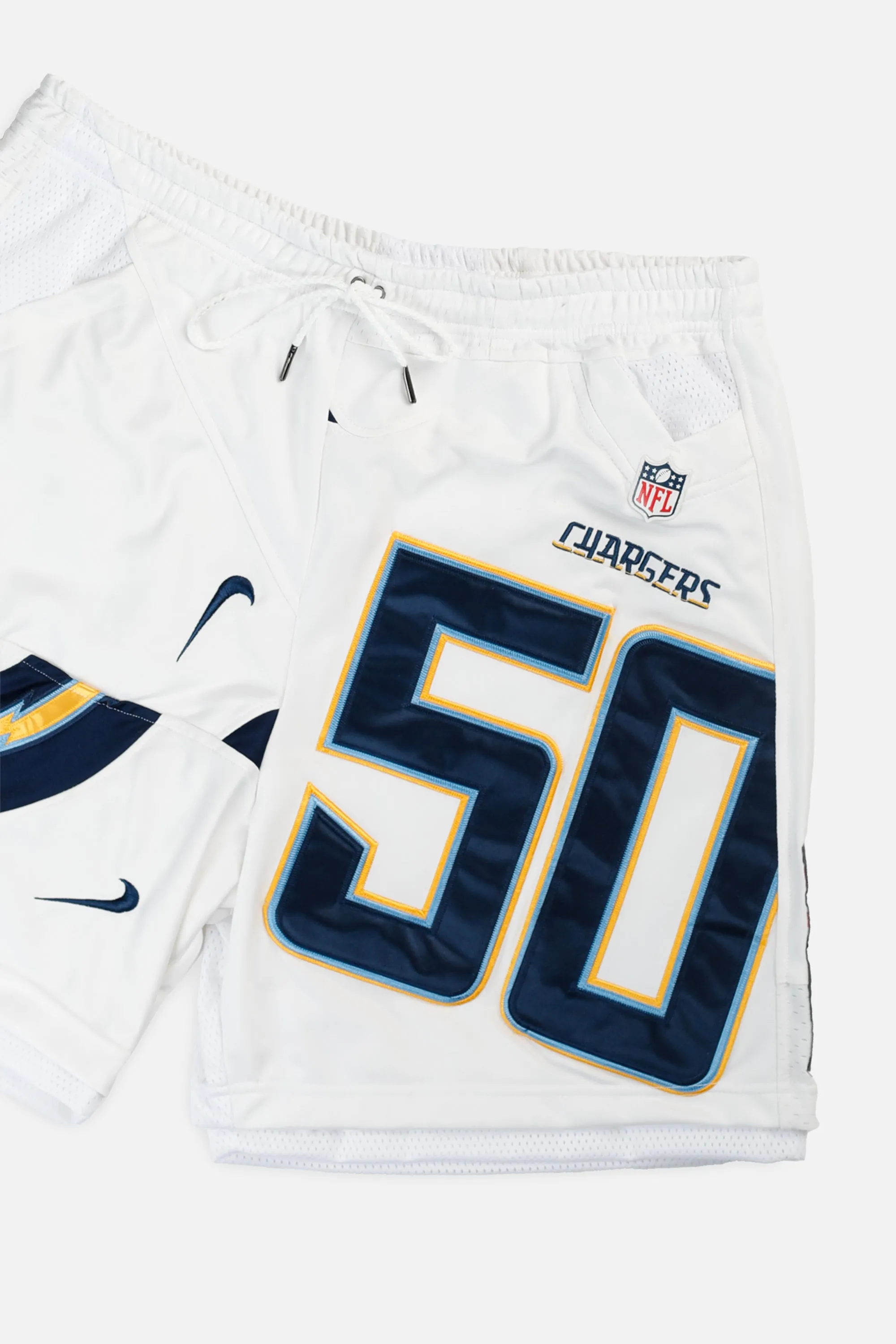 Unisex Rework LA Chargers NFL Jersey Shorts - XL Frankie