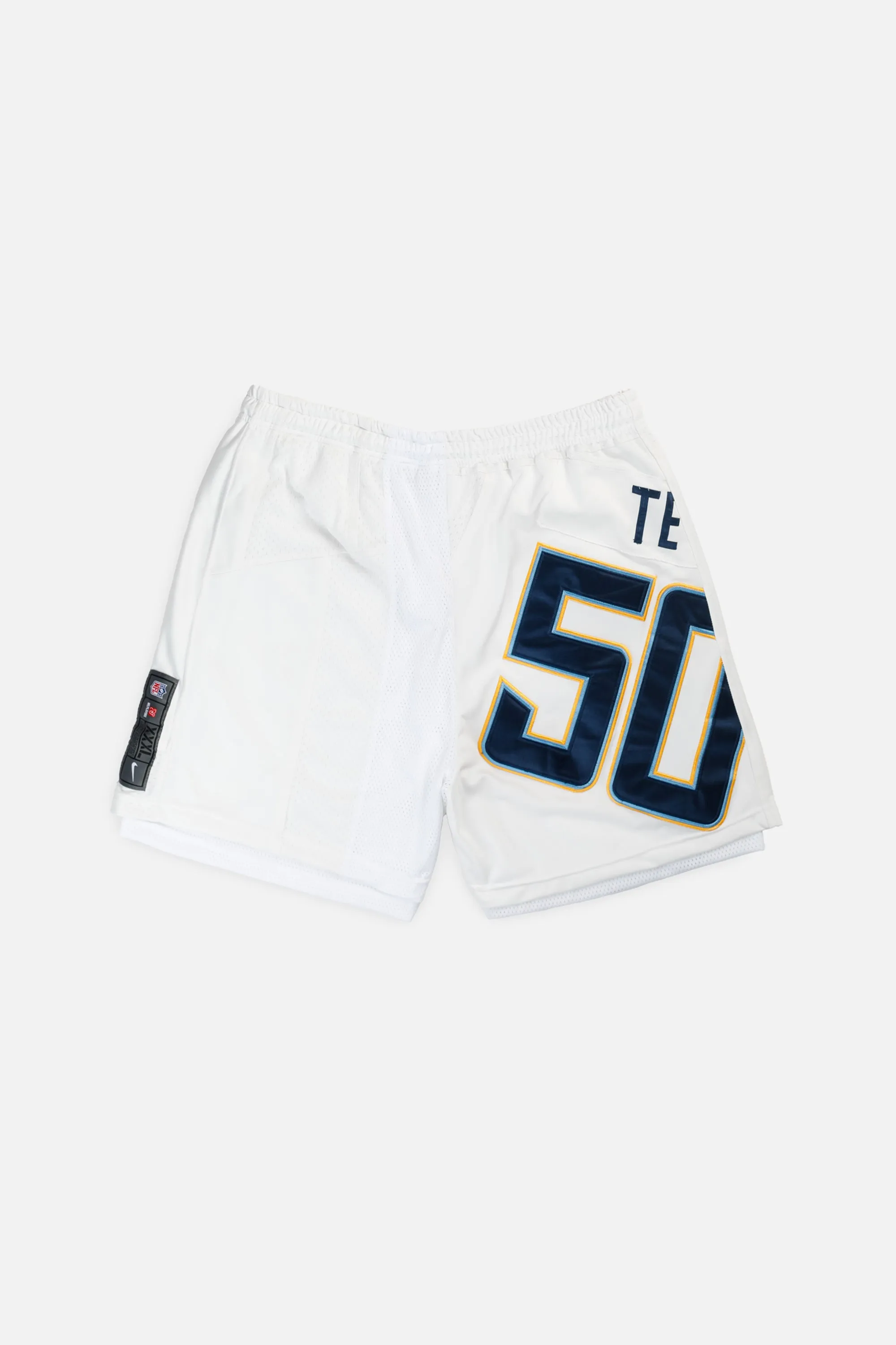 Unisex Rework LA Chargers NFL Jersey Shorts - XL Frankie
