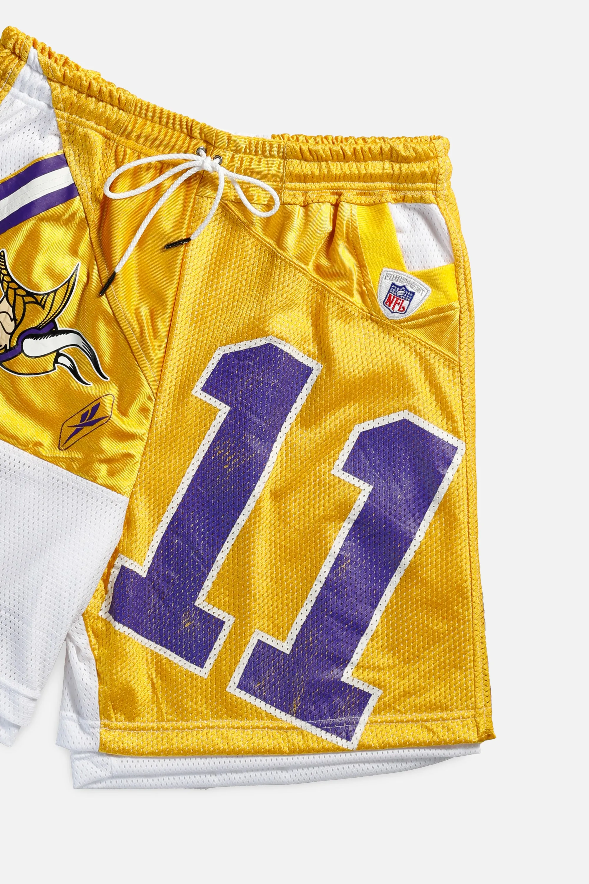 Unisex Rework Minnesota Vikings Jersey Shorts - L Frankie