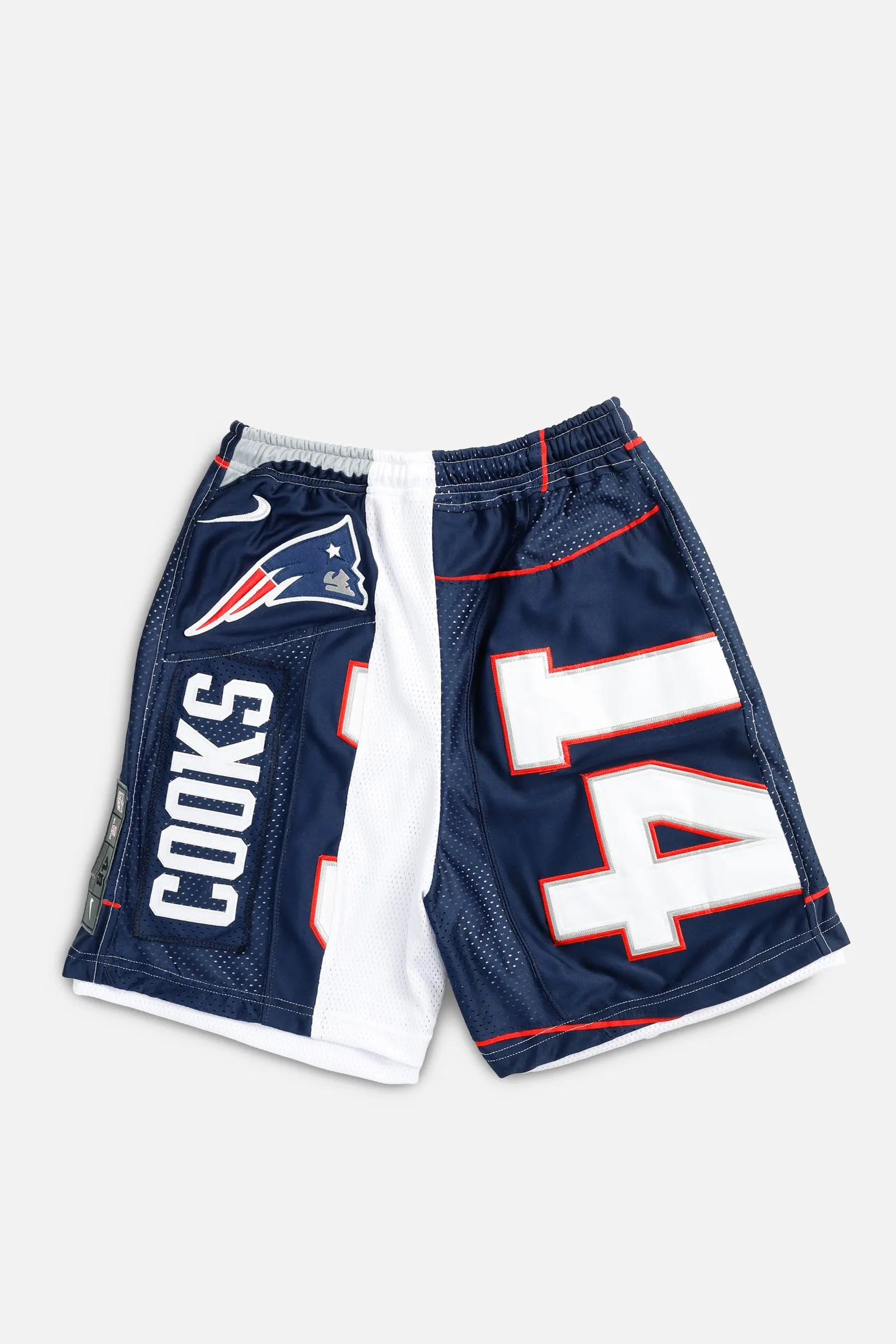 Unisex Rework New England Patriots NFL Jersey Shorts - S Frankie