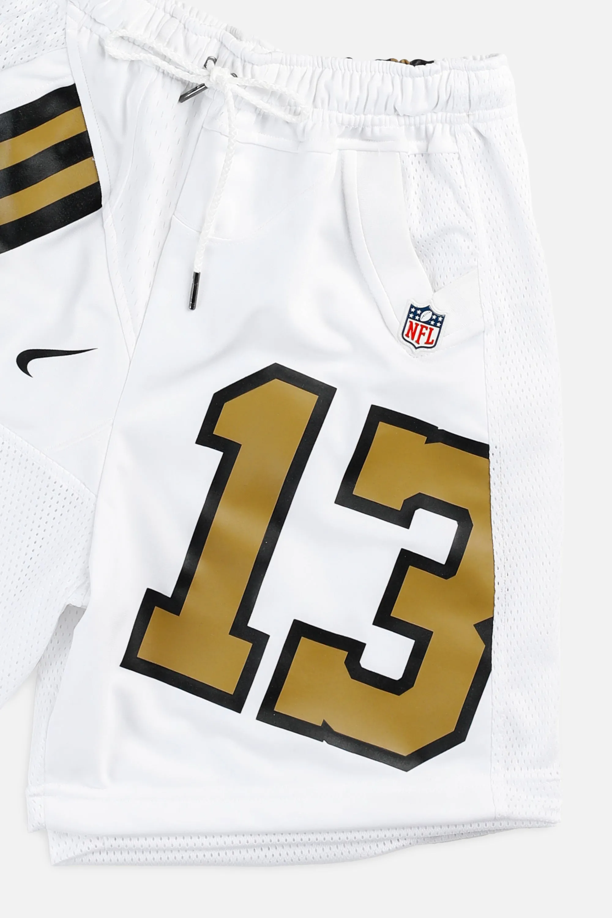 Unisex Rework New Orleans Saints NFL Jersey Shorts - XS Frankie