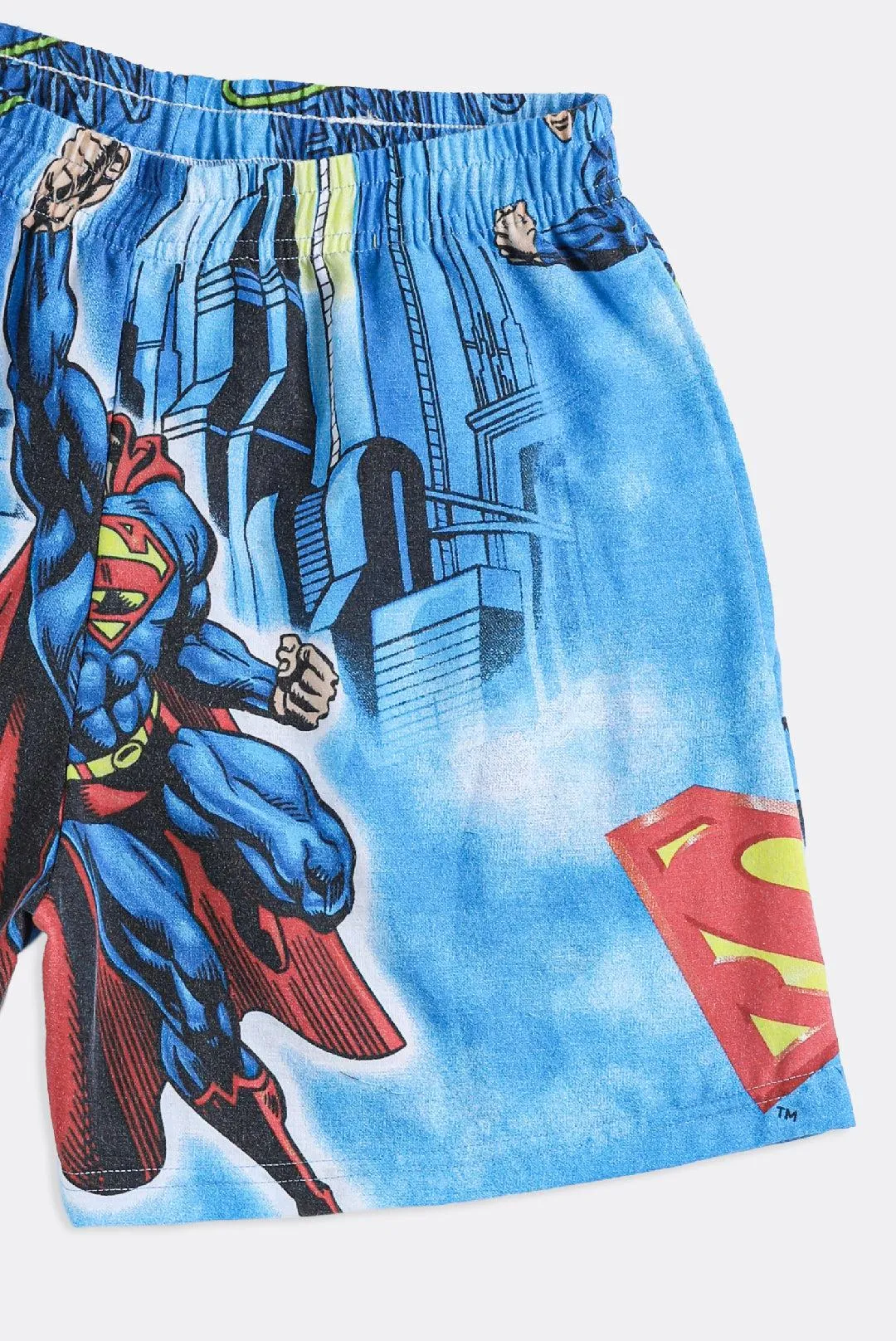 Unisex Rework Superman Boxer Shorts - S Frankie
