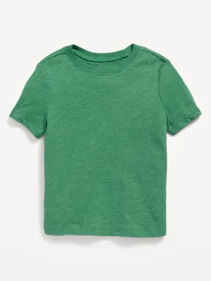 Unisex Slub-Knit Crew-Neck T-Shirt For Toddler