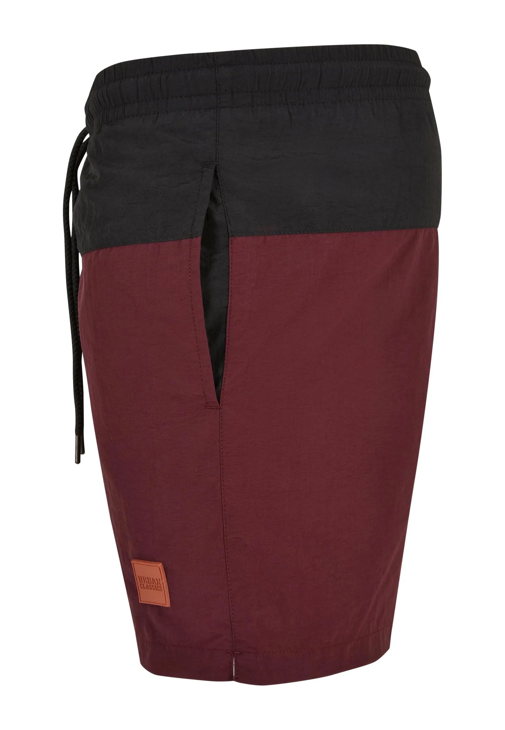 Urban Classics - Block Cherry/Black - Board Shorts