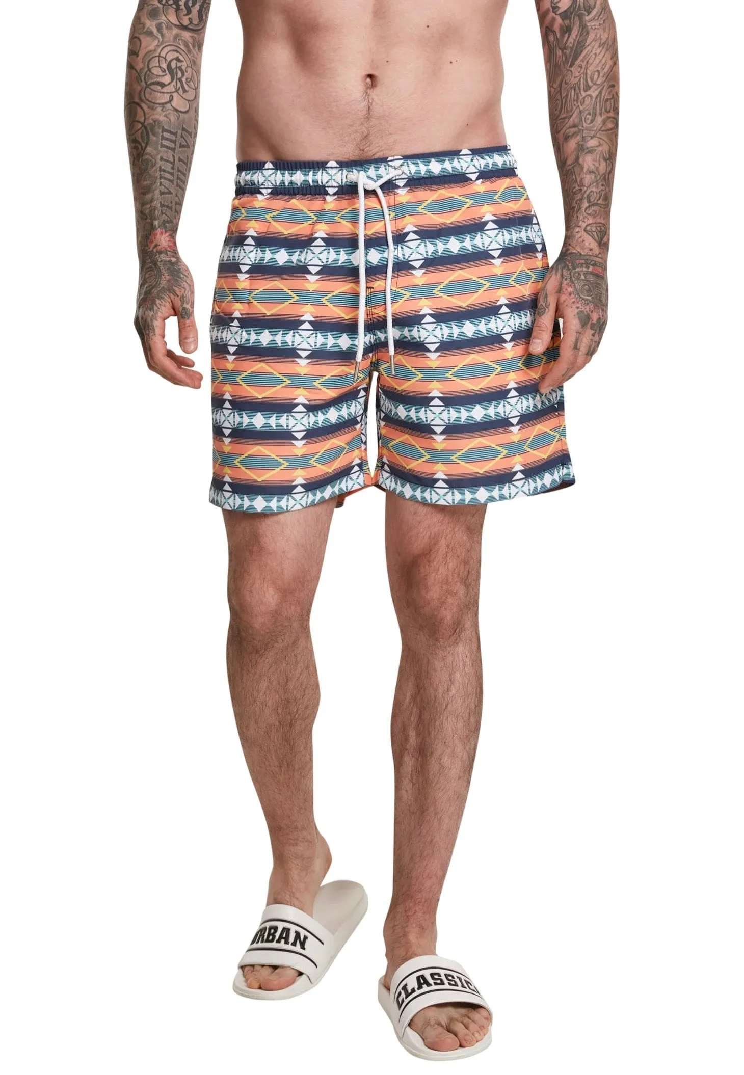 Urban Classics - Inka Swim White - Board Shorts