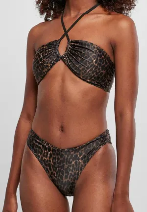 Urban Classics - Ladies AOP Hot V Brownleo - Bikini