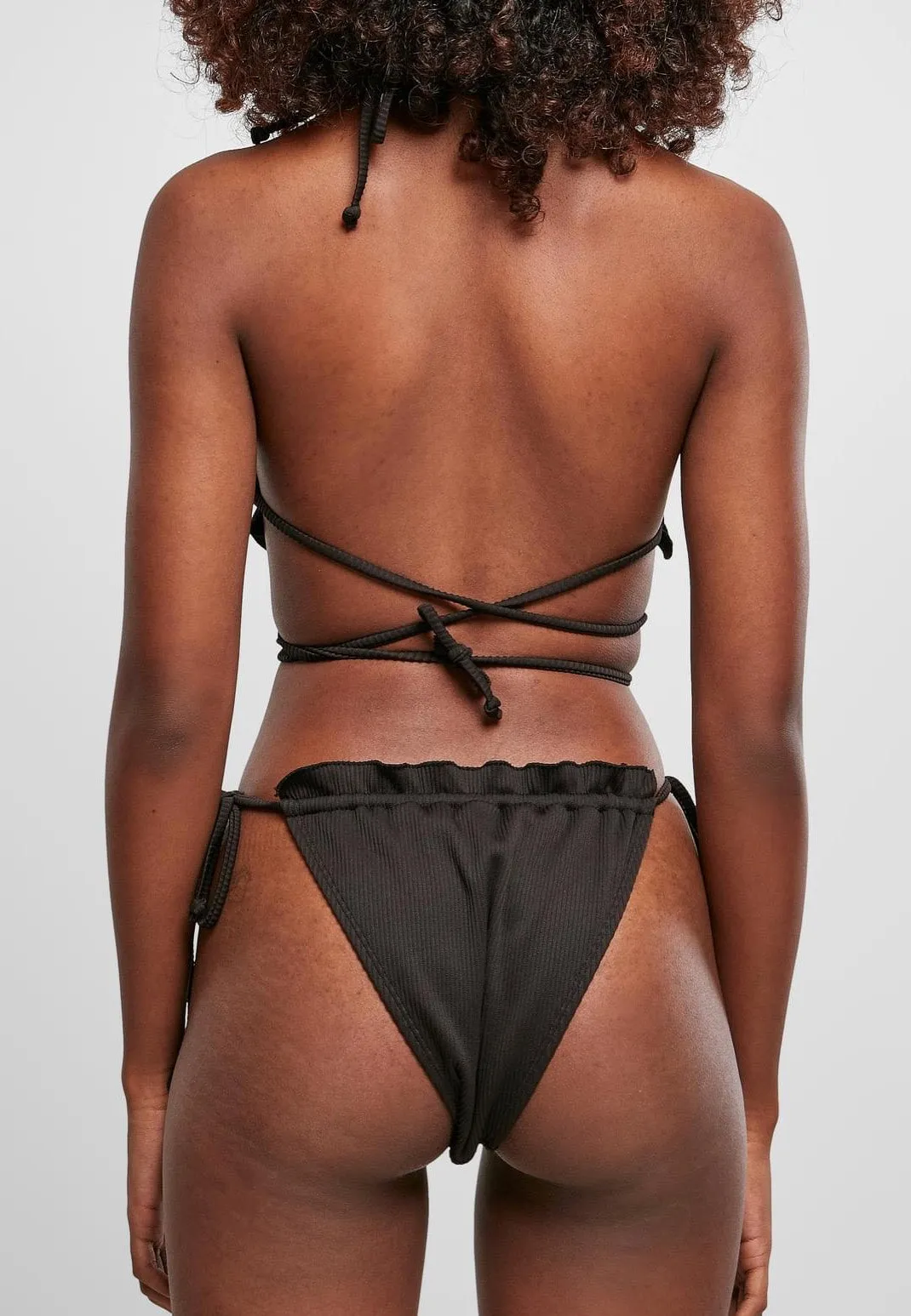 Urban Classics - Ladies Rib Babylock Triangle Black - Bikini