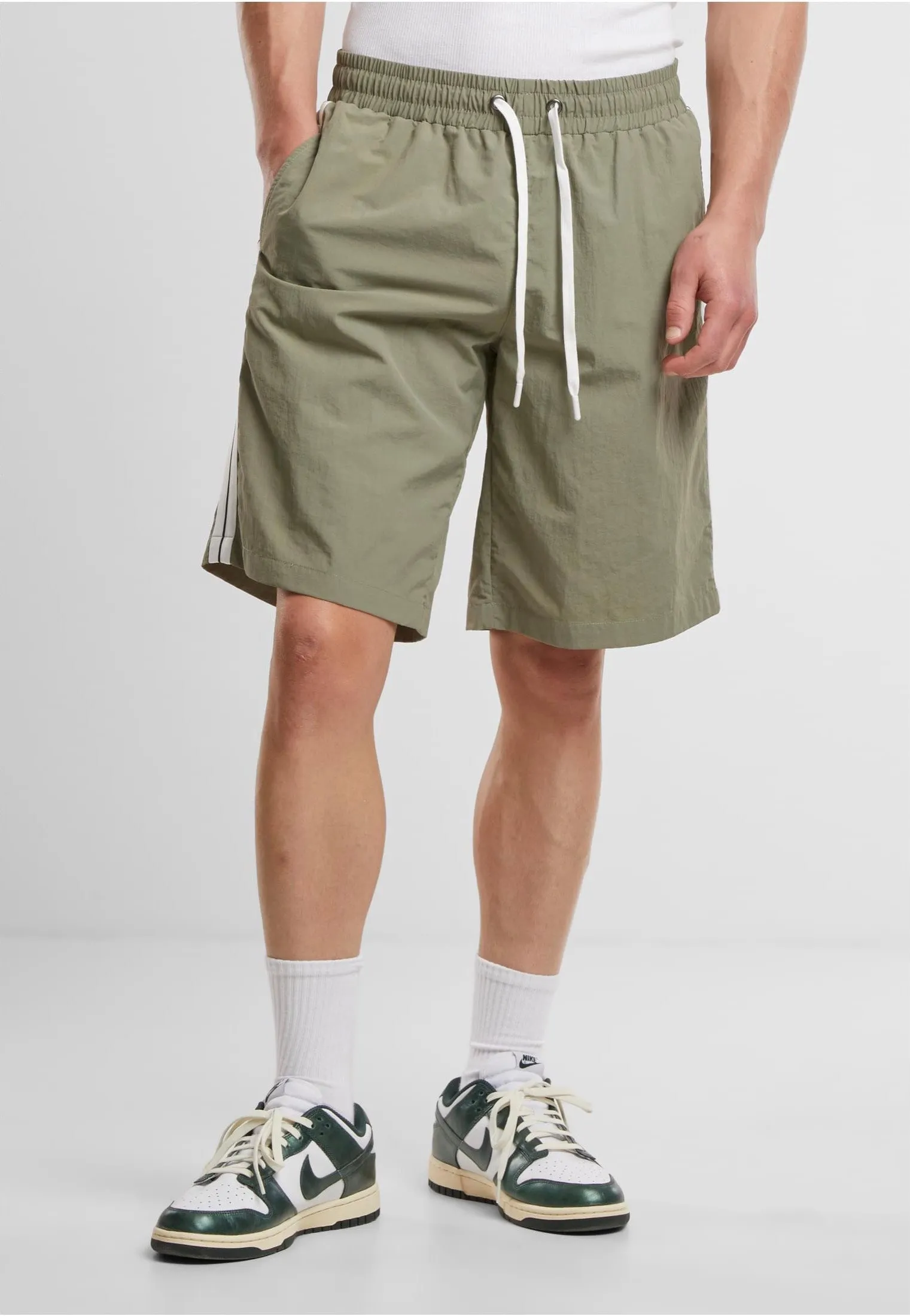 Urban Classics - Patched Stripe Paleolive - Board Shorts