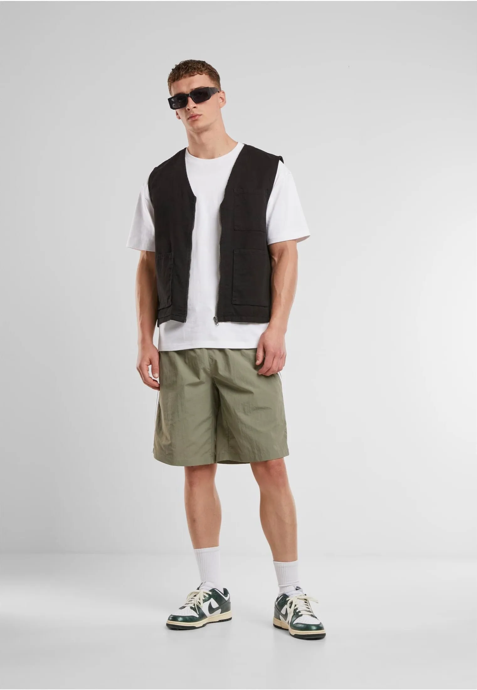 Urban Classics - Patched Stripe Paleolive - Board Shorts