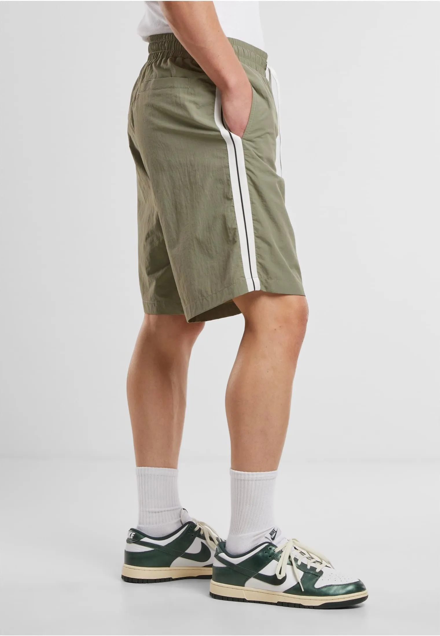 Urban Classics - Patched Stripe Paleolive - Board Shorts