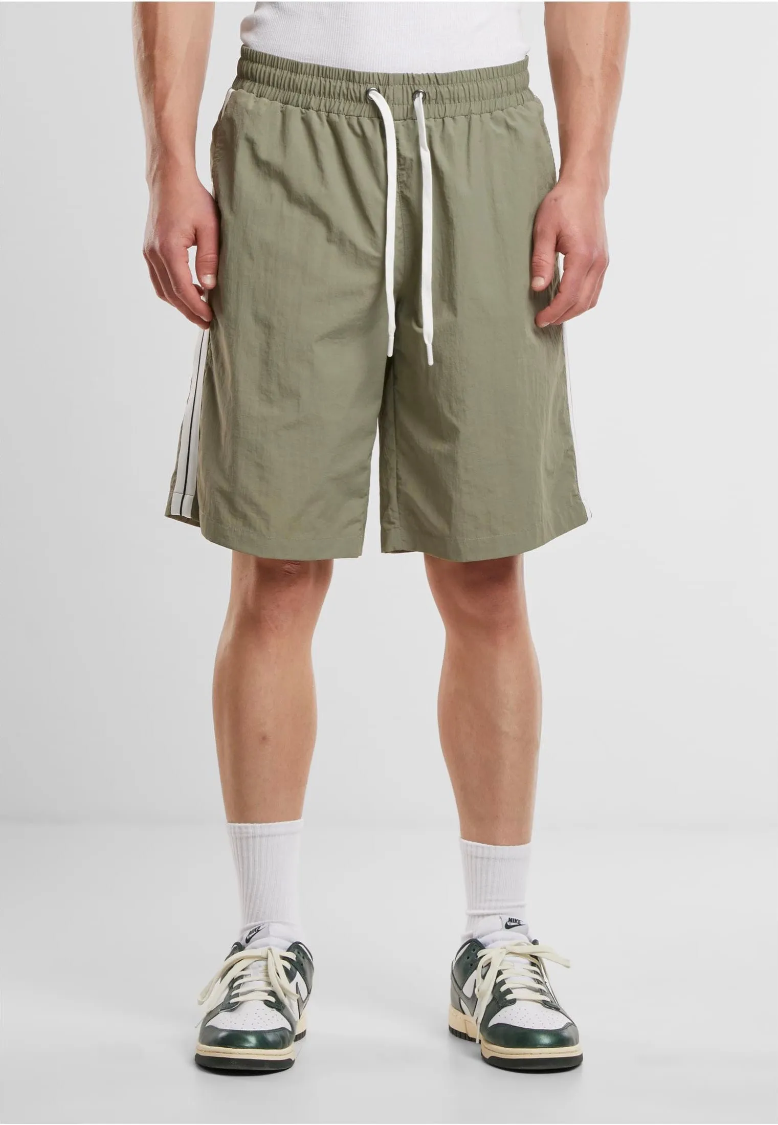 Urban Classics - Patched Stripe Paleolive - Board Shorts