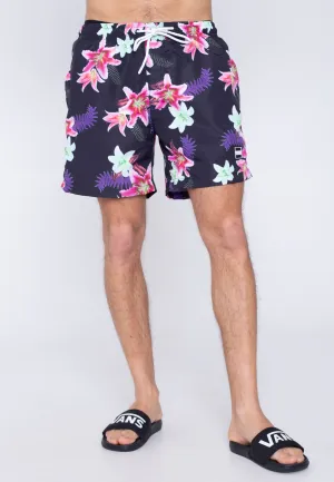 Urban Classics - Pattern Swim Dark Jungle Aop - Board Shorts