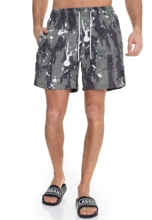 Urban Classics - Pattern Swim White Dot Camo Aop - Board Shorts