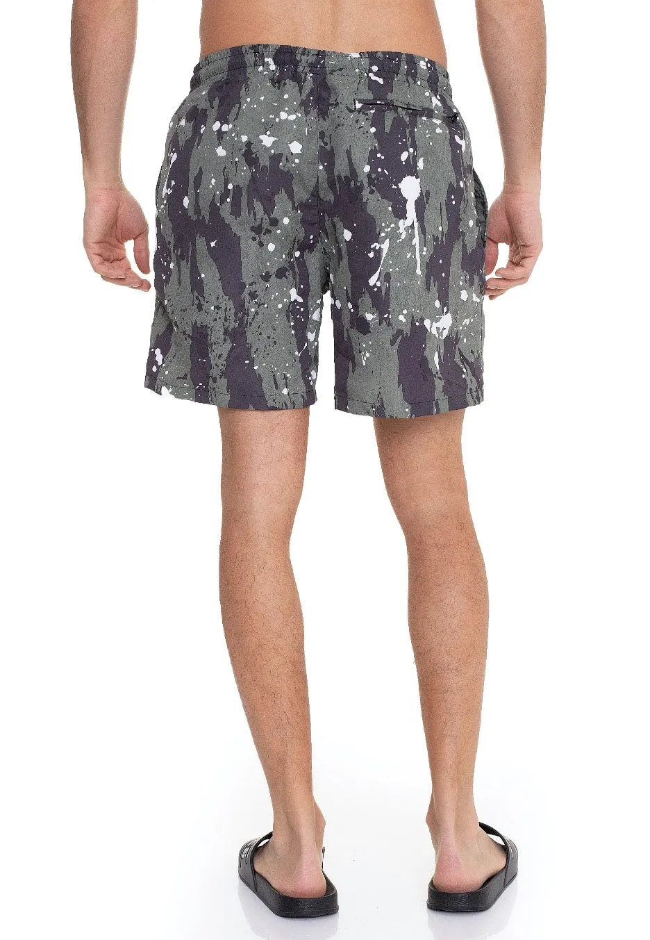 Urban Classics - Pattern Swim White Dot Camo Aop - Board Shorts