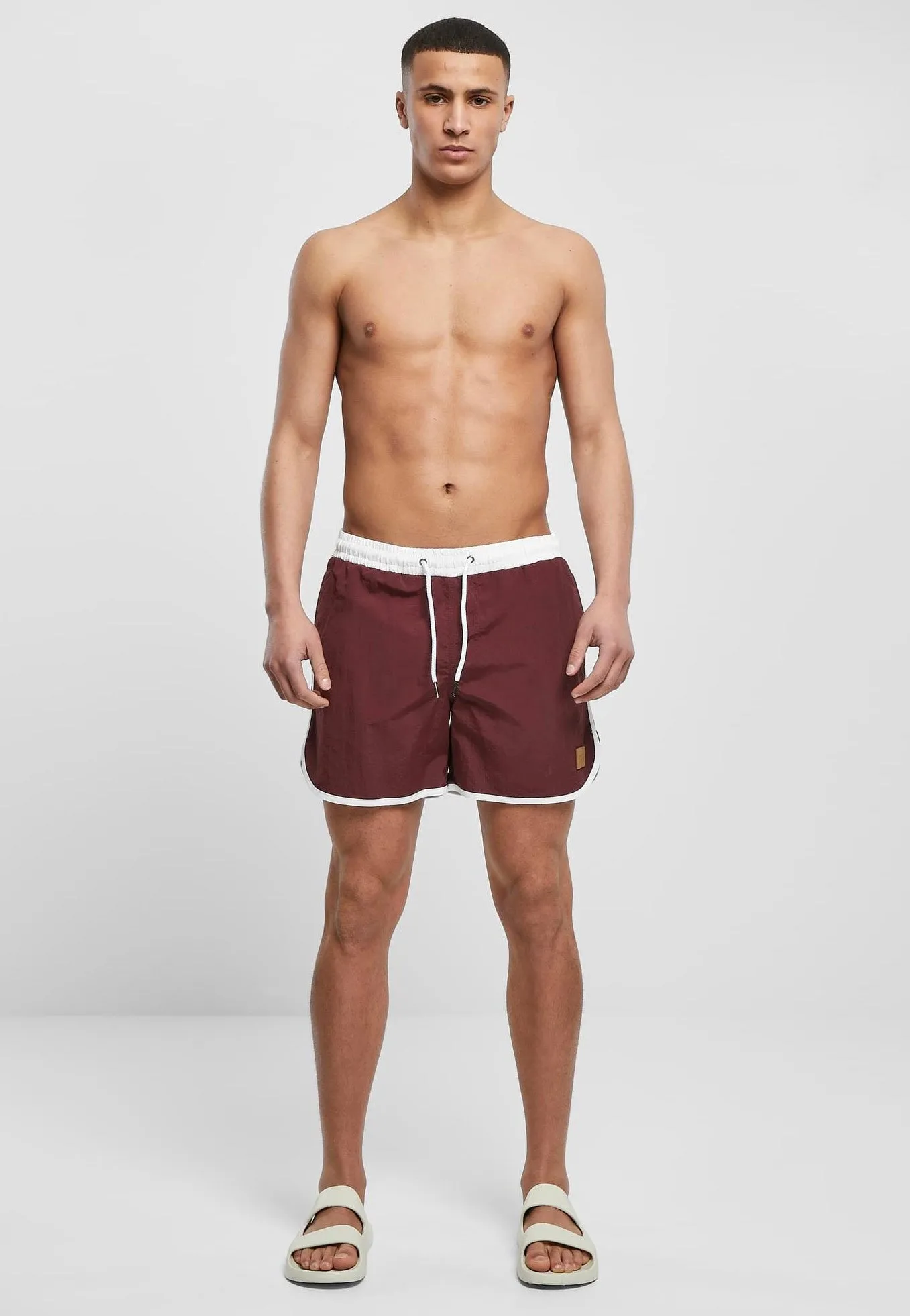 Urban Classics - Retro White/Cherry - Board Shorts