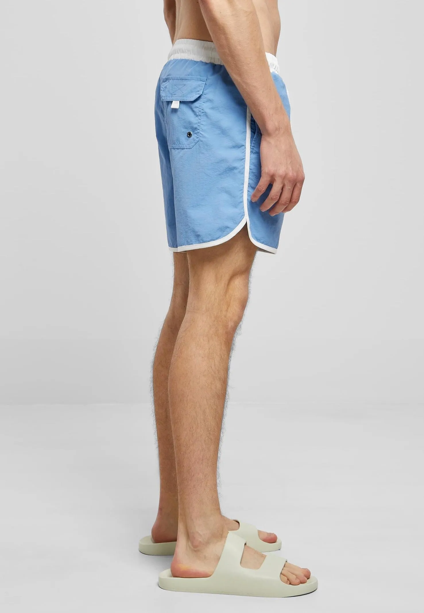 Urban Classics - Retro White/Horizonblue - Board Shorts