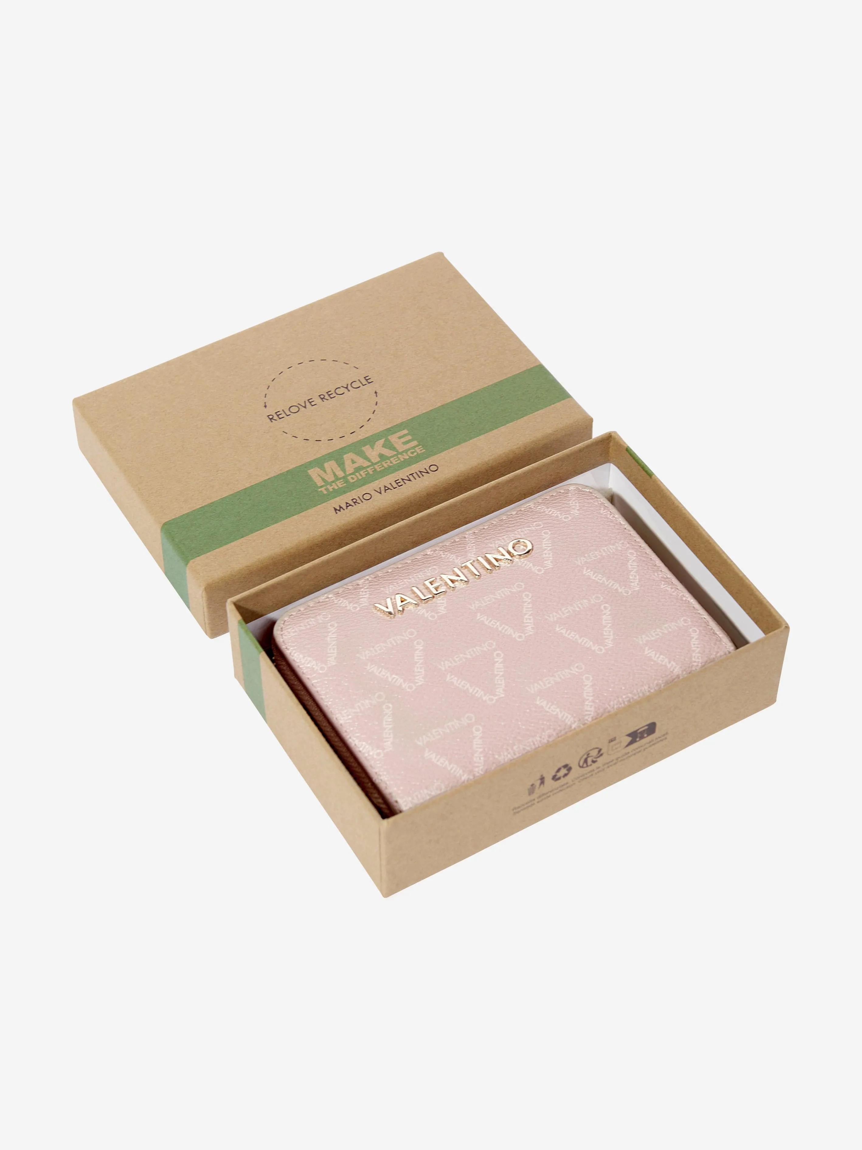 Valentino Lady Re Zip Around Wallet in Pink (13cm)